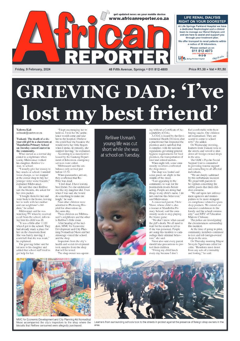 African Reporter 09 February 2024 page 1