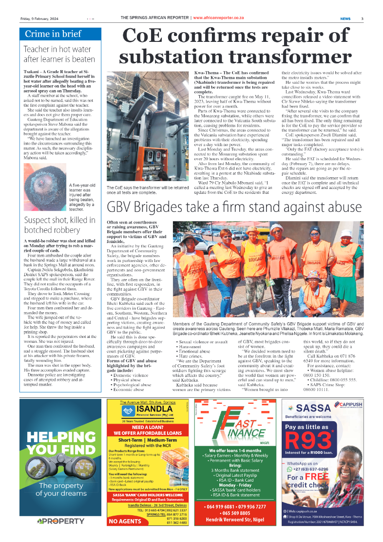 African Reporter 09 February 2024 page 3
