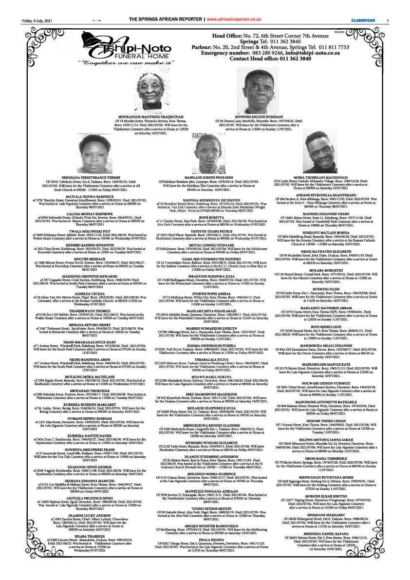 African Reporter 09 July 2021 page 7