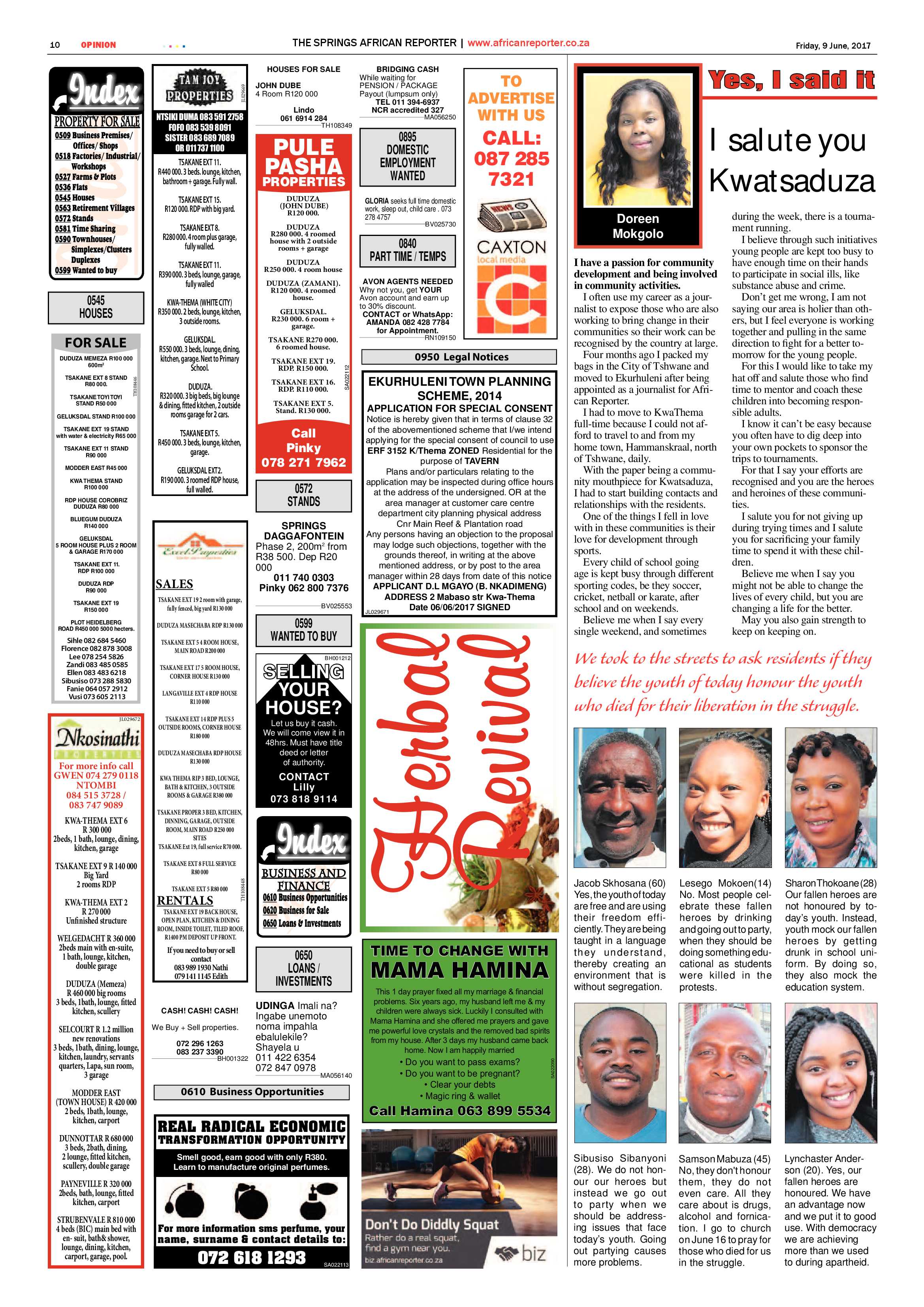African Reporter 09 June 2017 page 10