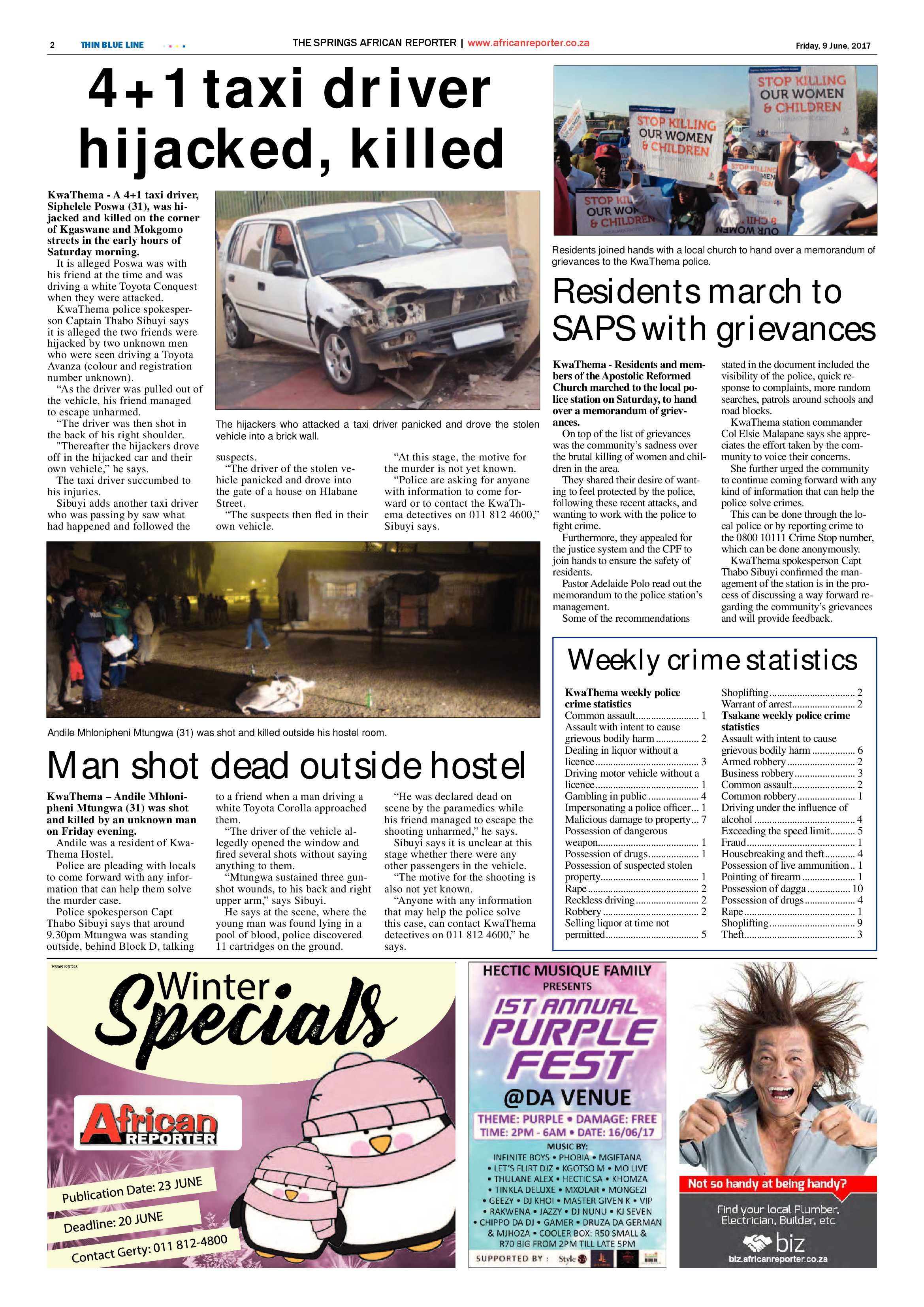 African Reporter 09 June 2017 page 2