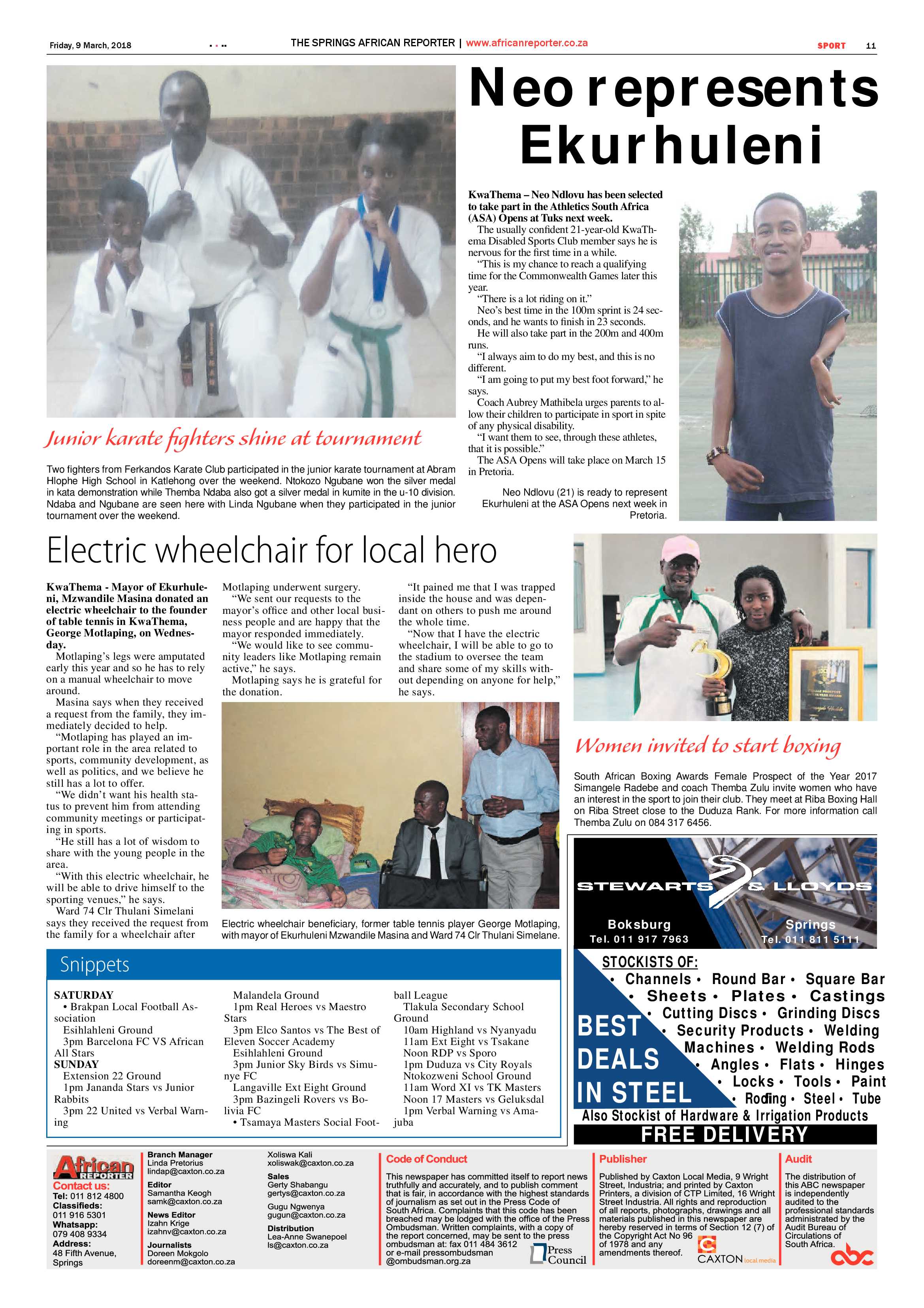 African Reporter 09 March 2018 page 11