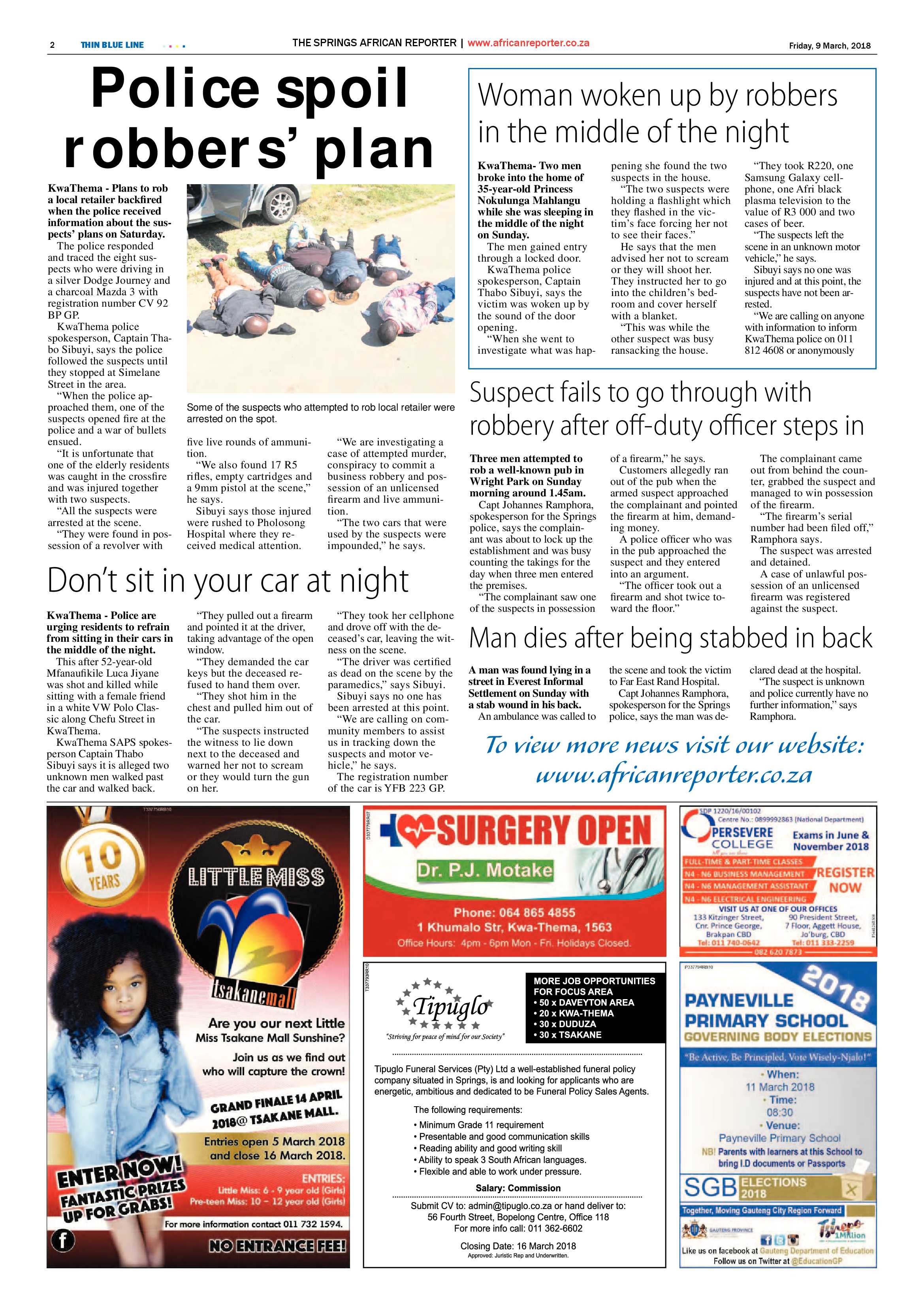 African Reporter 09 March 2018 page 2