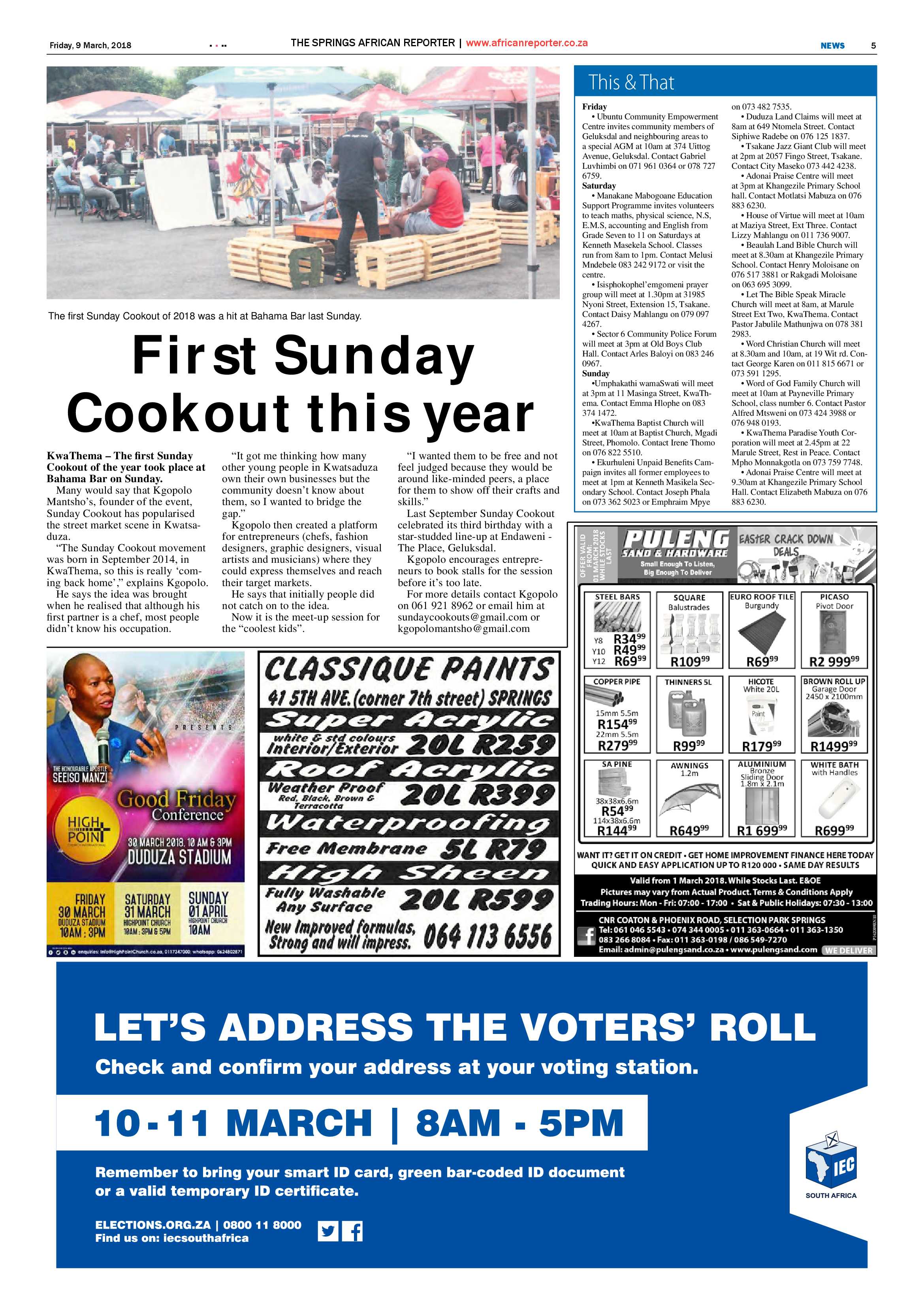 African Reporter 09 March 2018 page 5