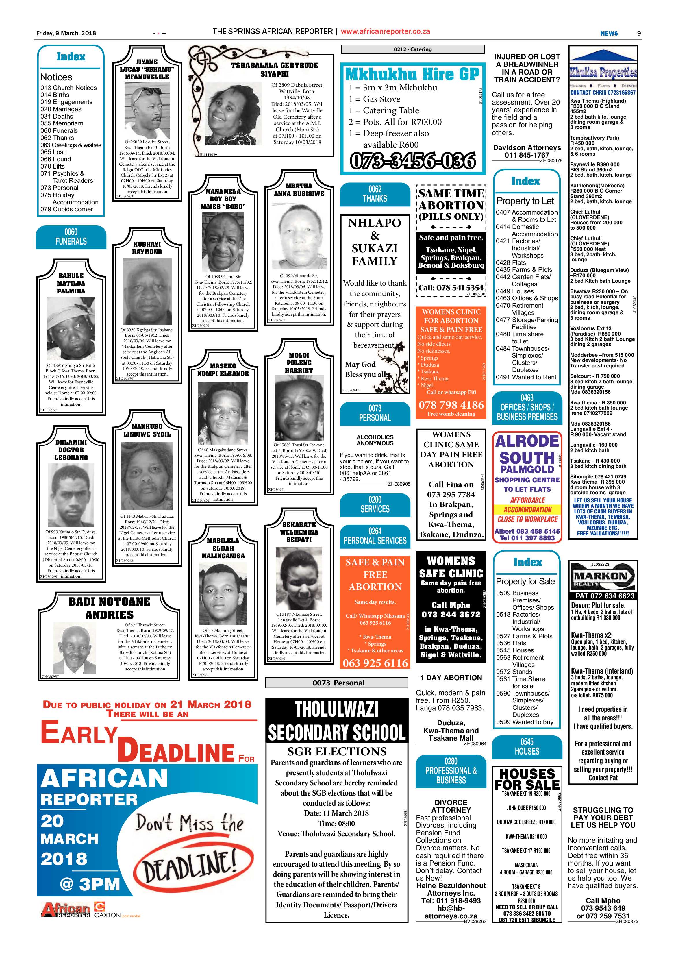 African Reporter 09 March 2018 page 9