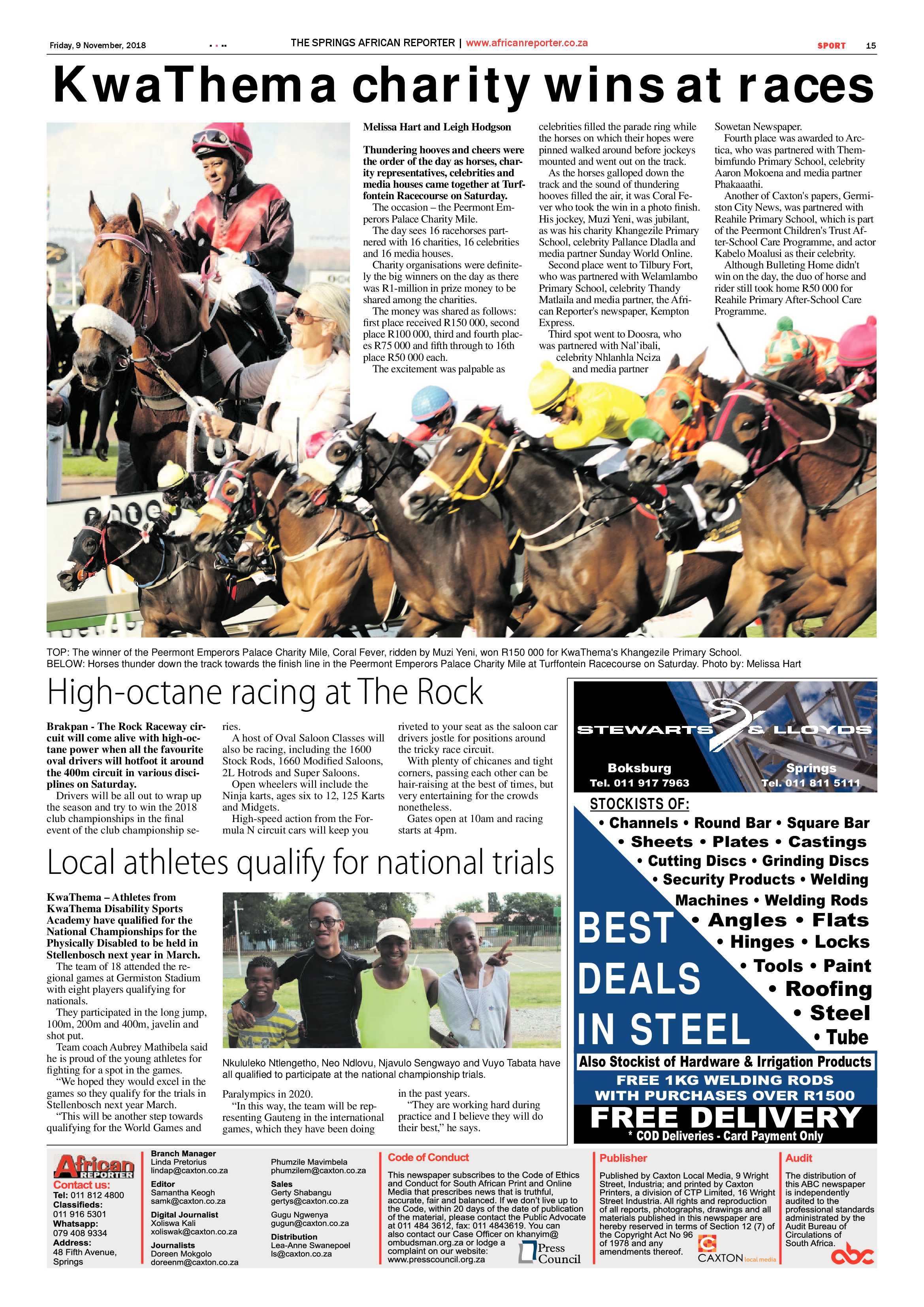 African Reporter 09 November 2018 page 15