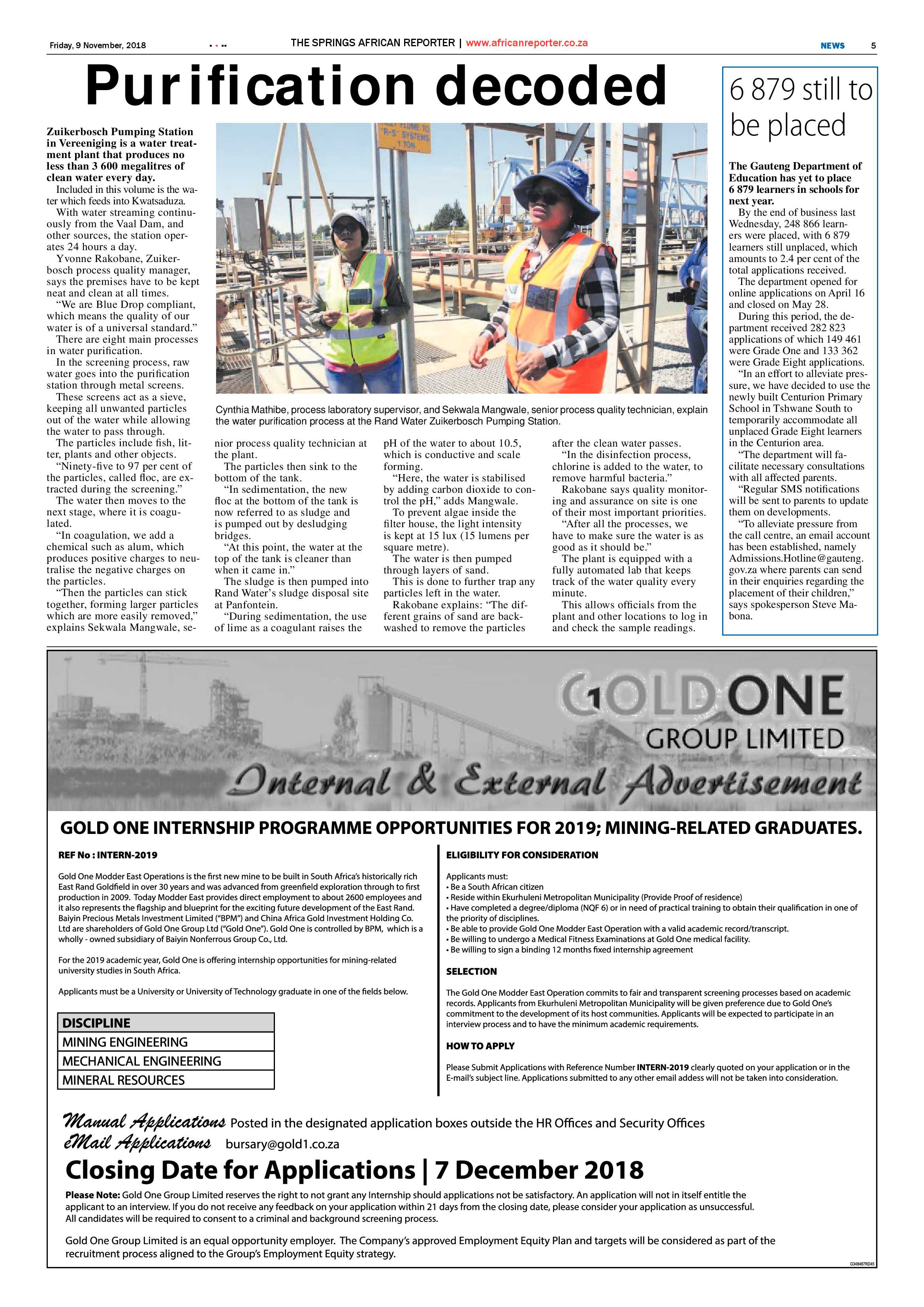 African Reporter 09 November 2018 page 5