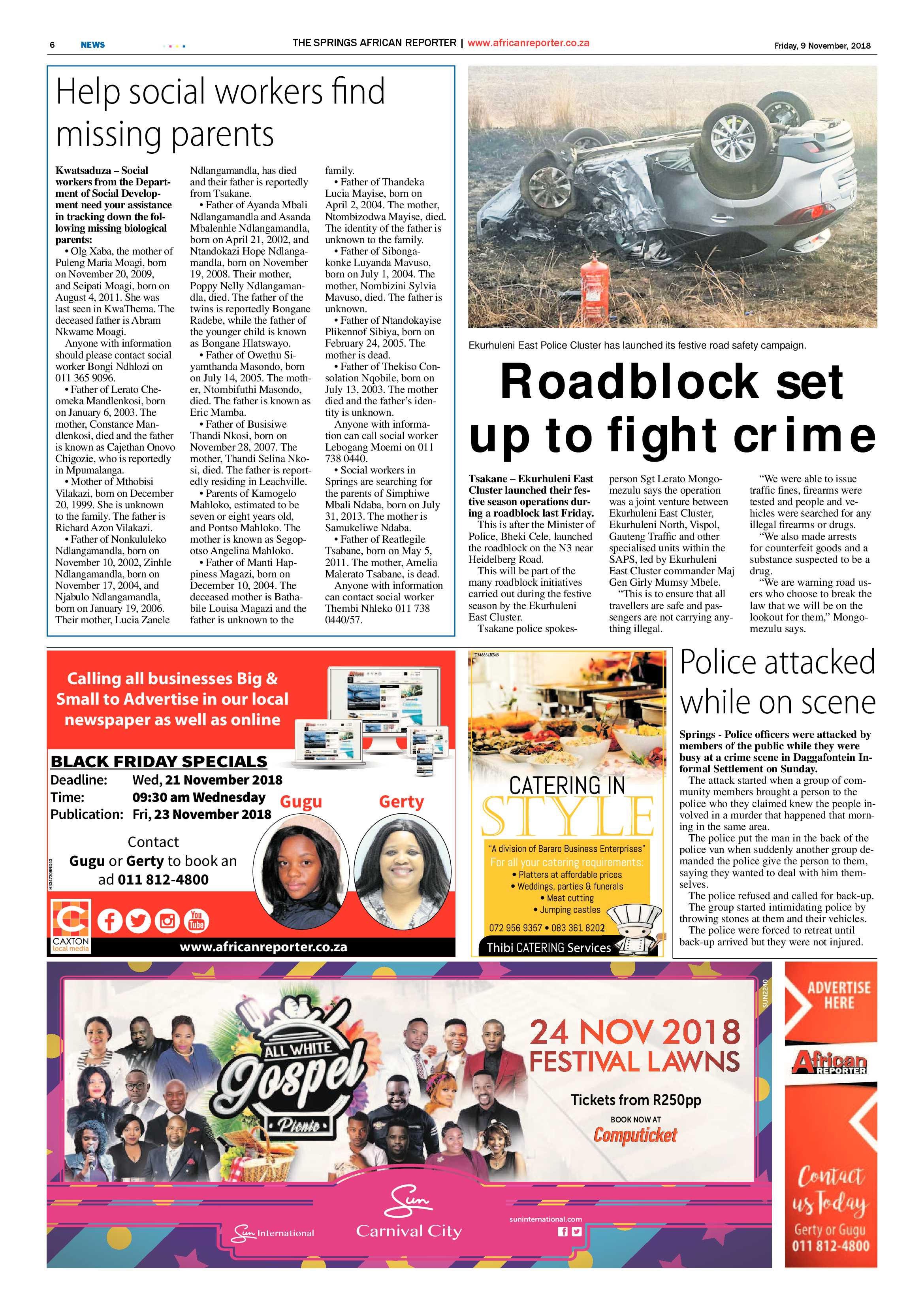 African Reporter 09 November 2018 page 6