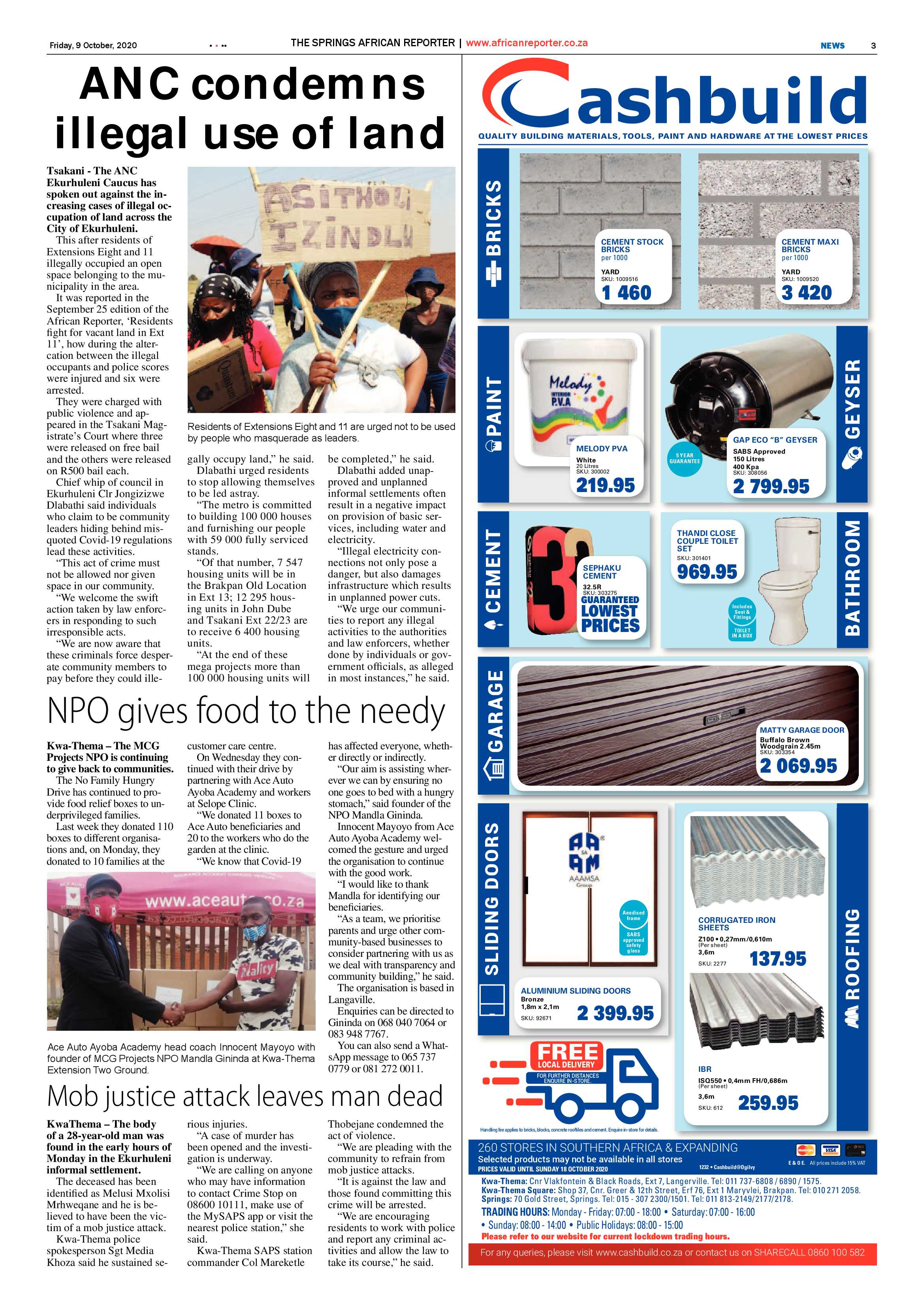 African Reporter 09 October 2020 page 3