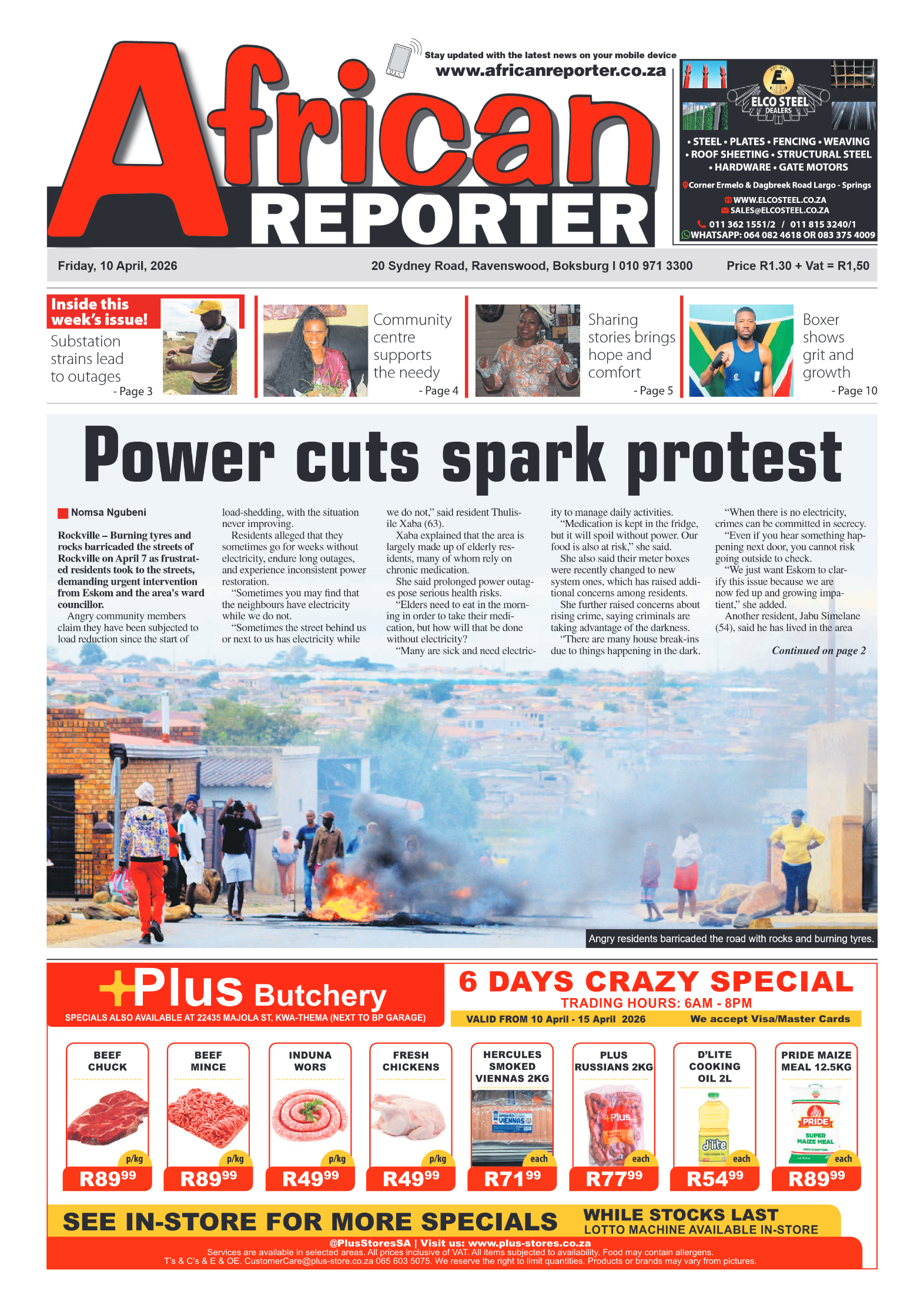 African Reporter 10 April 2026 page 1