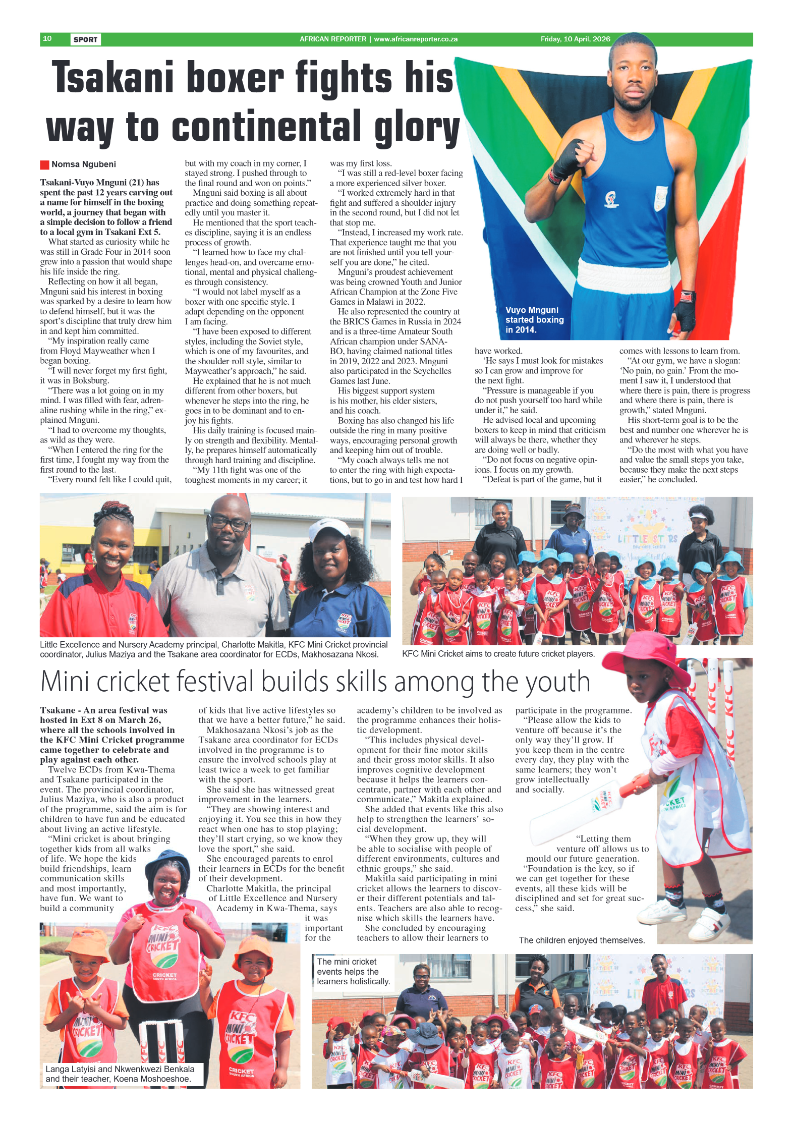 African Reporter 10 April 2026 page 10