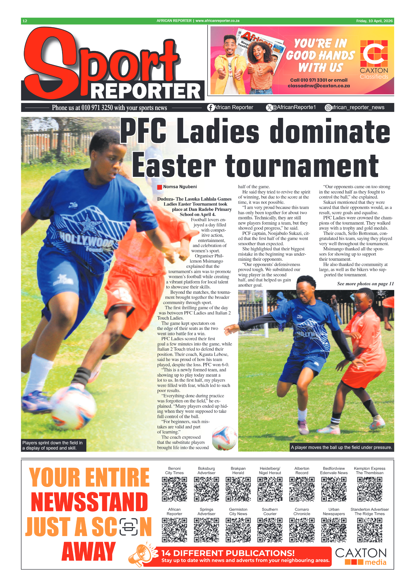 African Reporter 10 April 2026 page 12