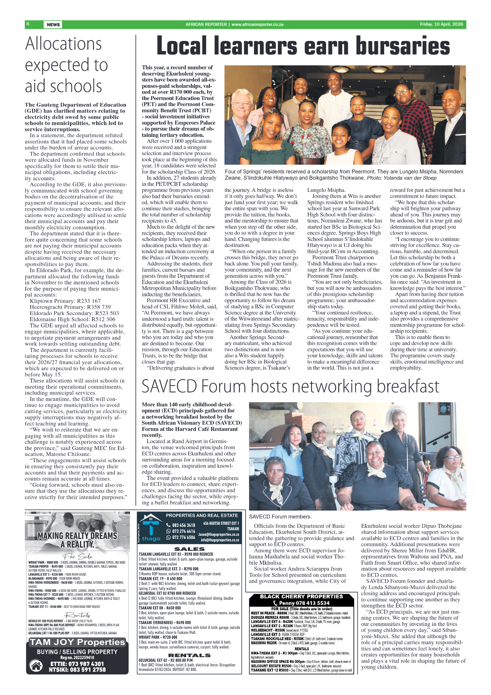 African Reporter 10 April 2026 page 6