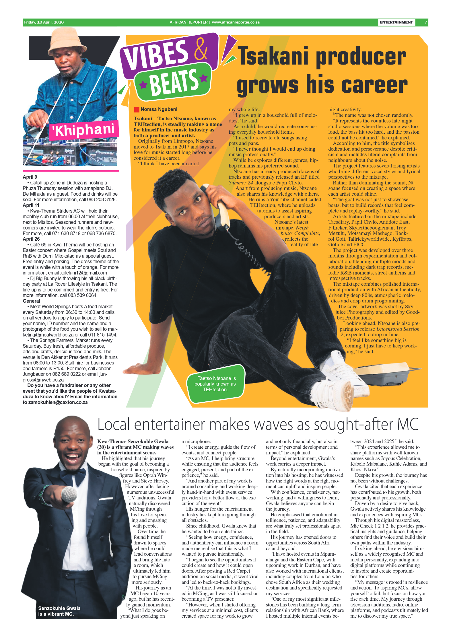 African Reporter 10 April 2026 page 7