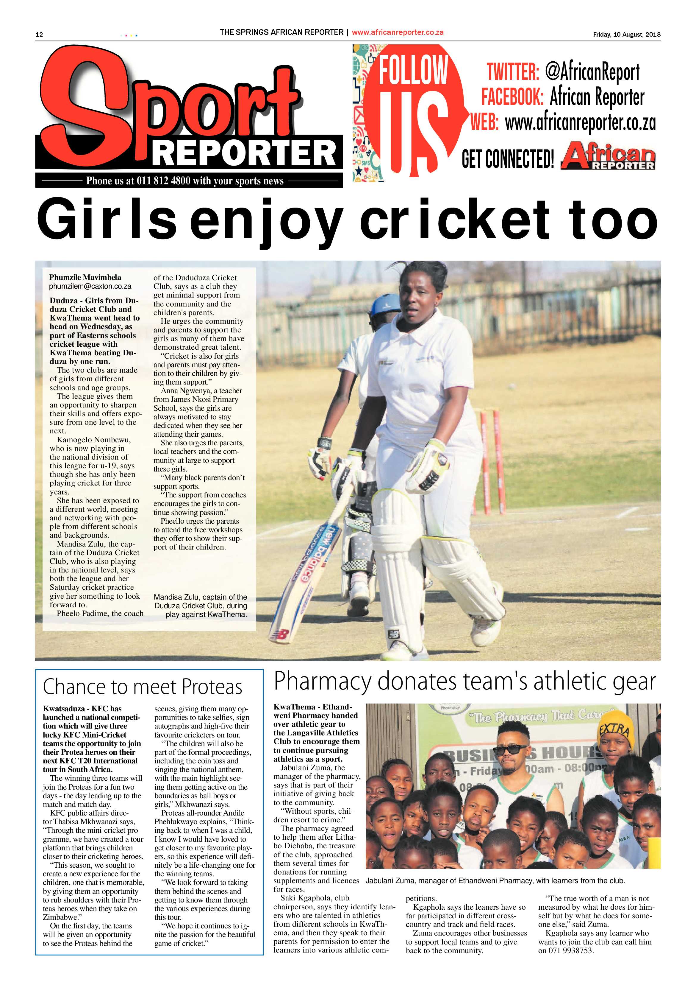 African Reporter 10 August 2018 page 12