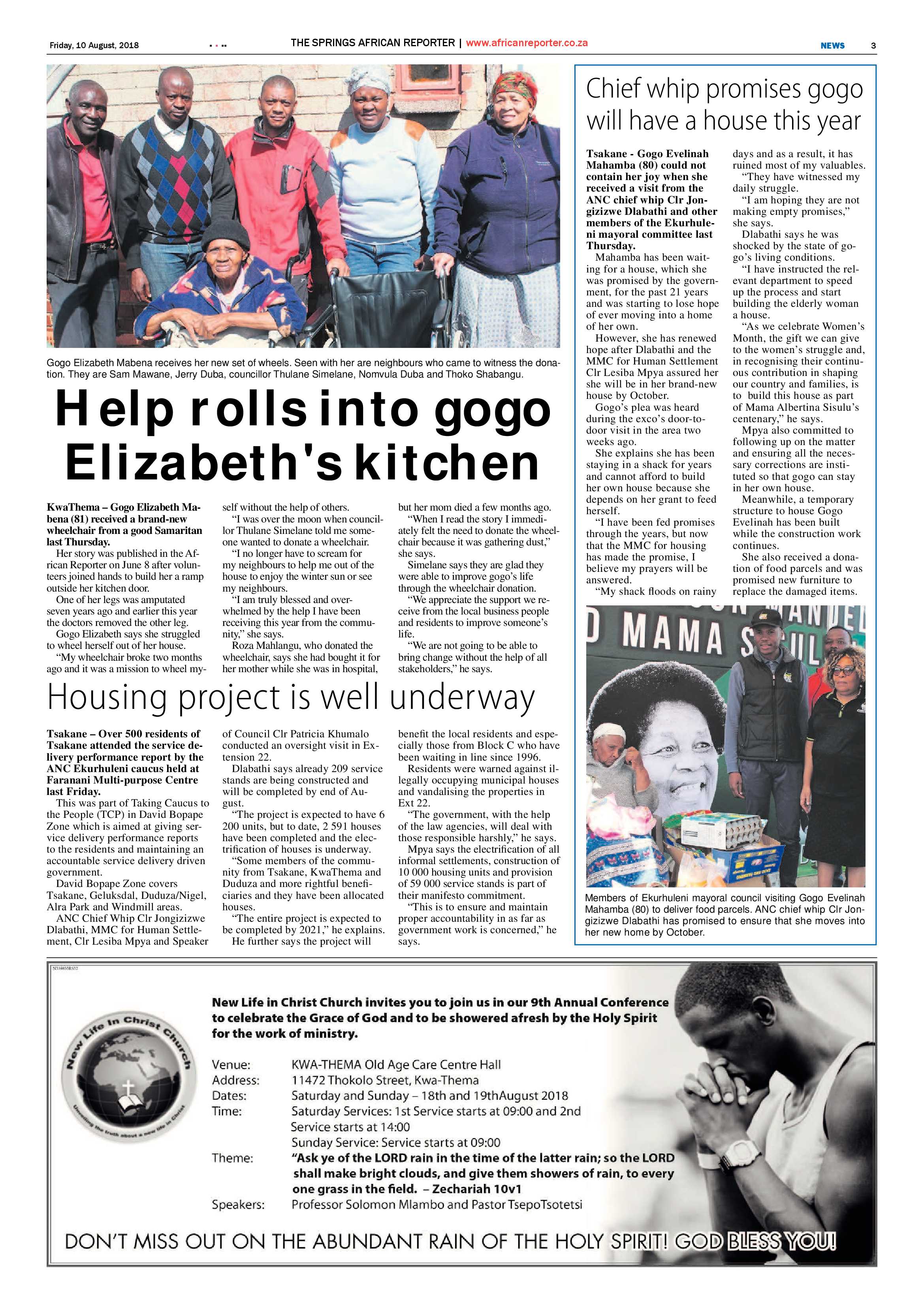African Reporter 10 August 2018 page 3