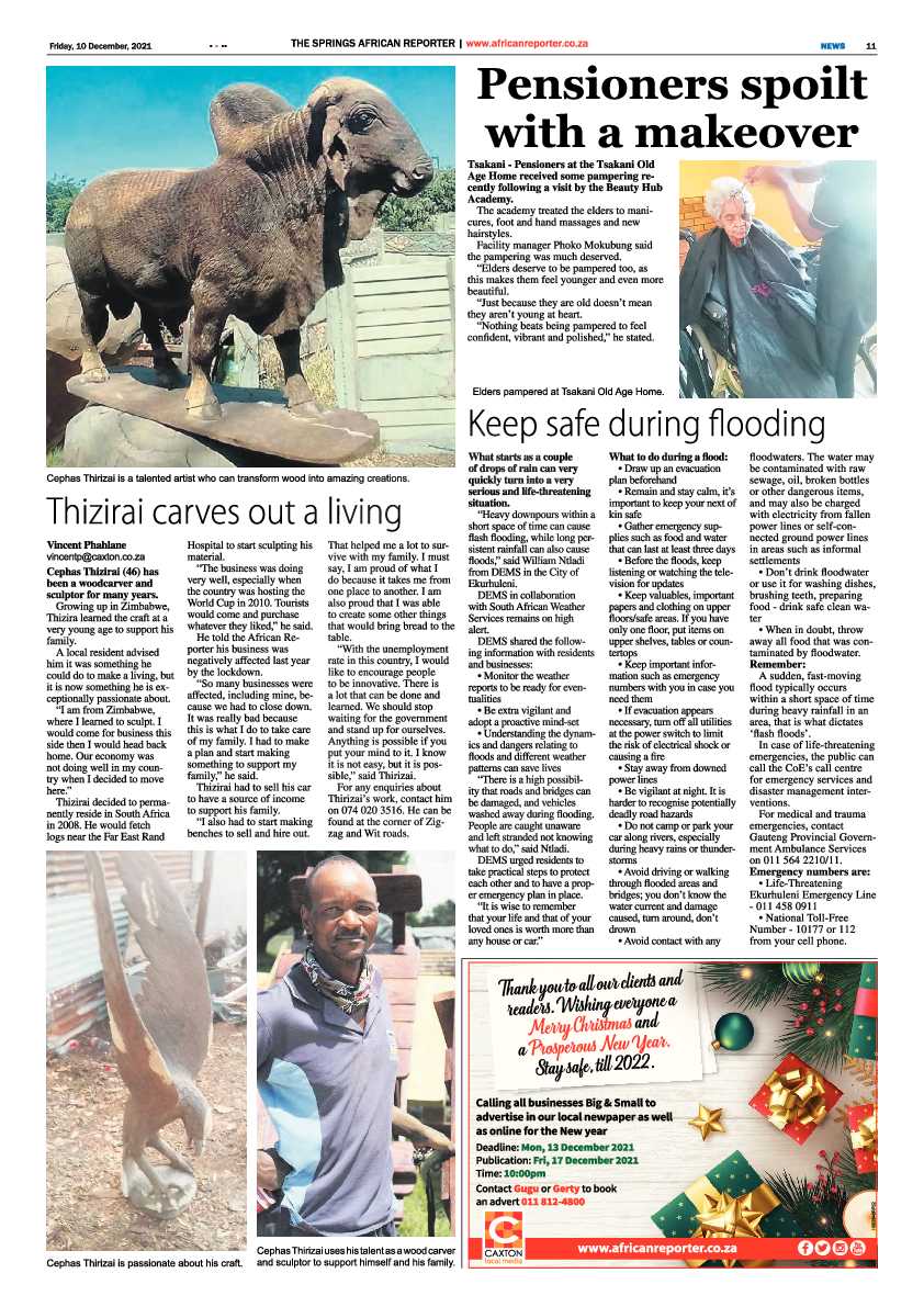 African Reporter 10 December 2021 page 11