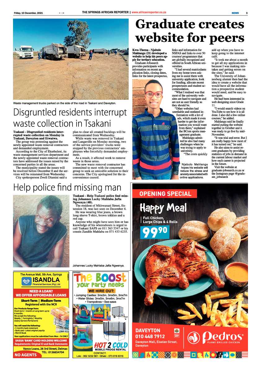 African Reporter 10 December 2021 page 3