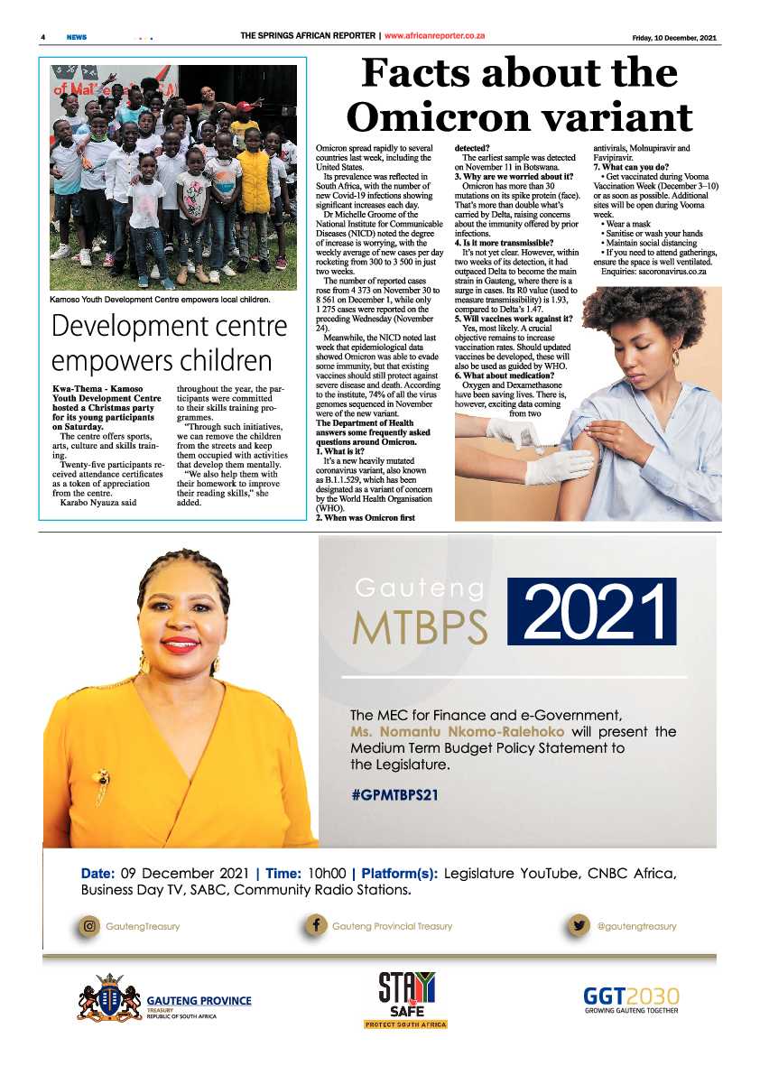 African Reporter 10 December 2021 page 4