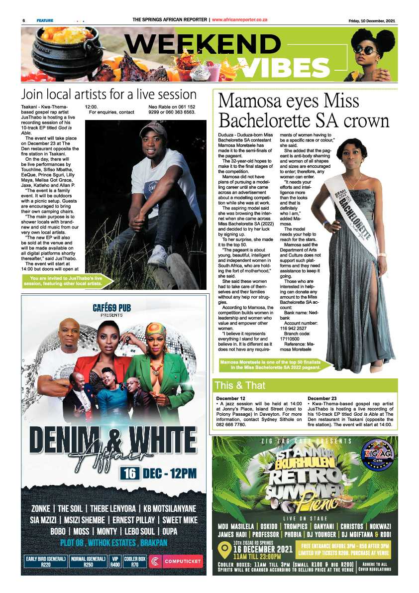 African Reporter 10 December 2021 page 6