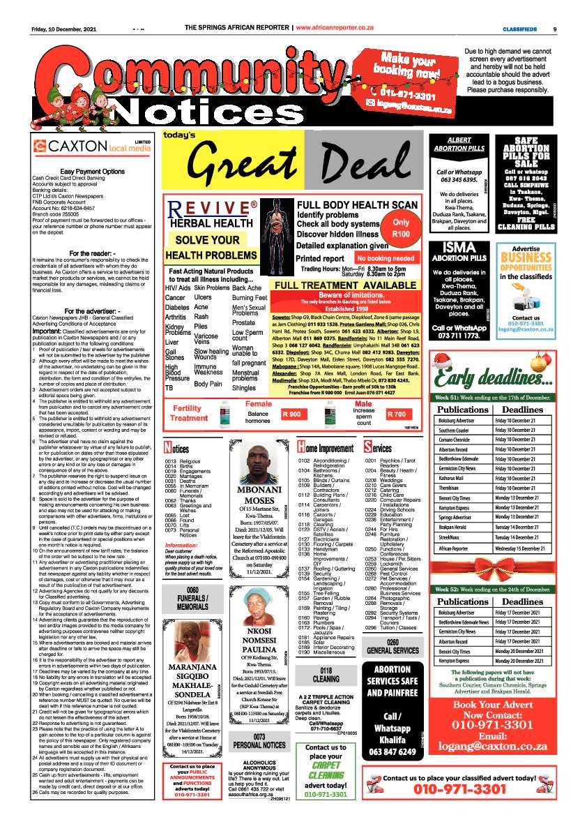 African Reporter 10 December 2021 page 9