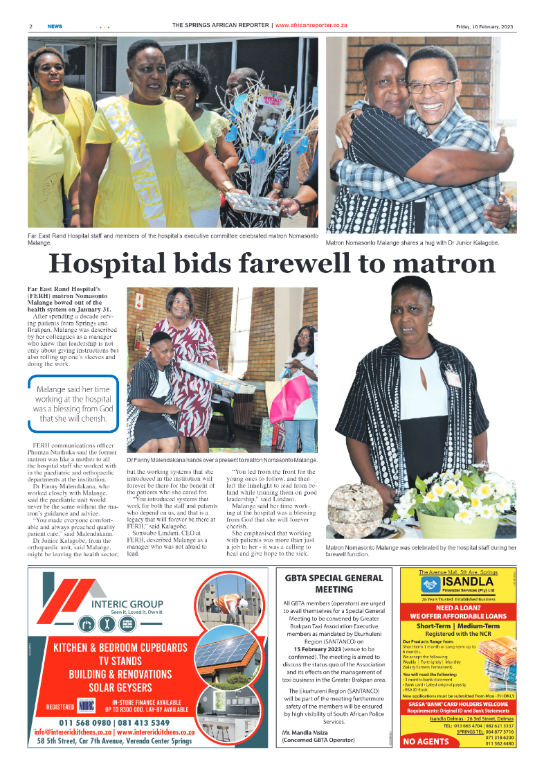 African Reporter 10 February 2023 page 2