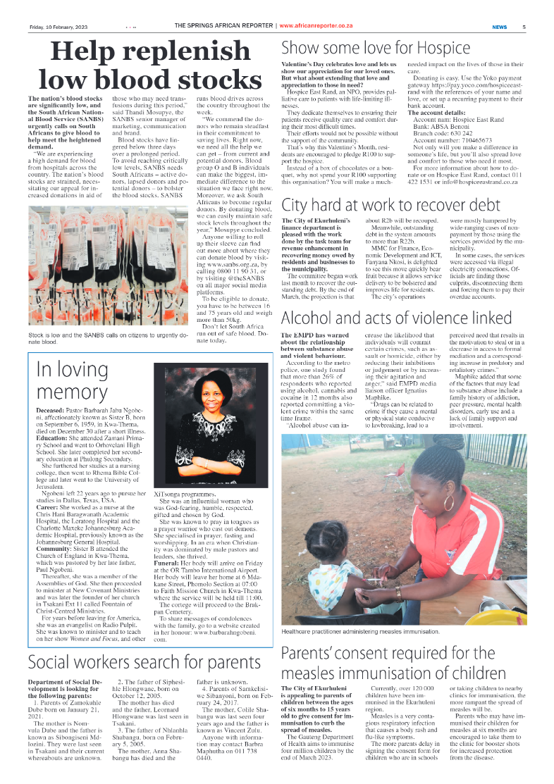 African Reporter 10 February 2023 page 5
