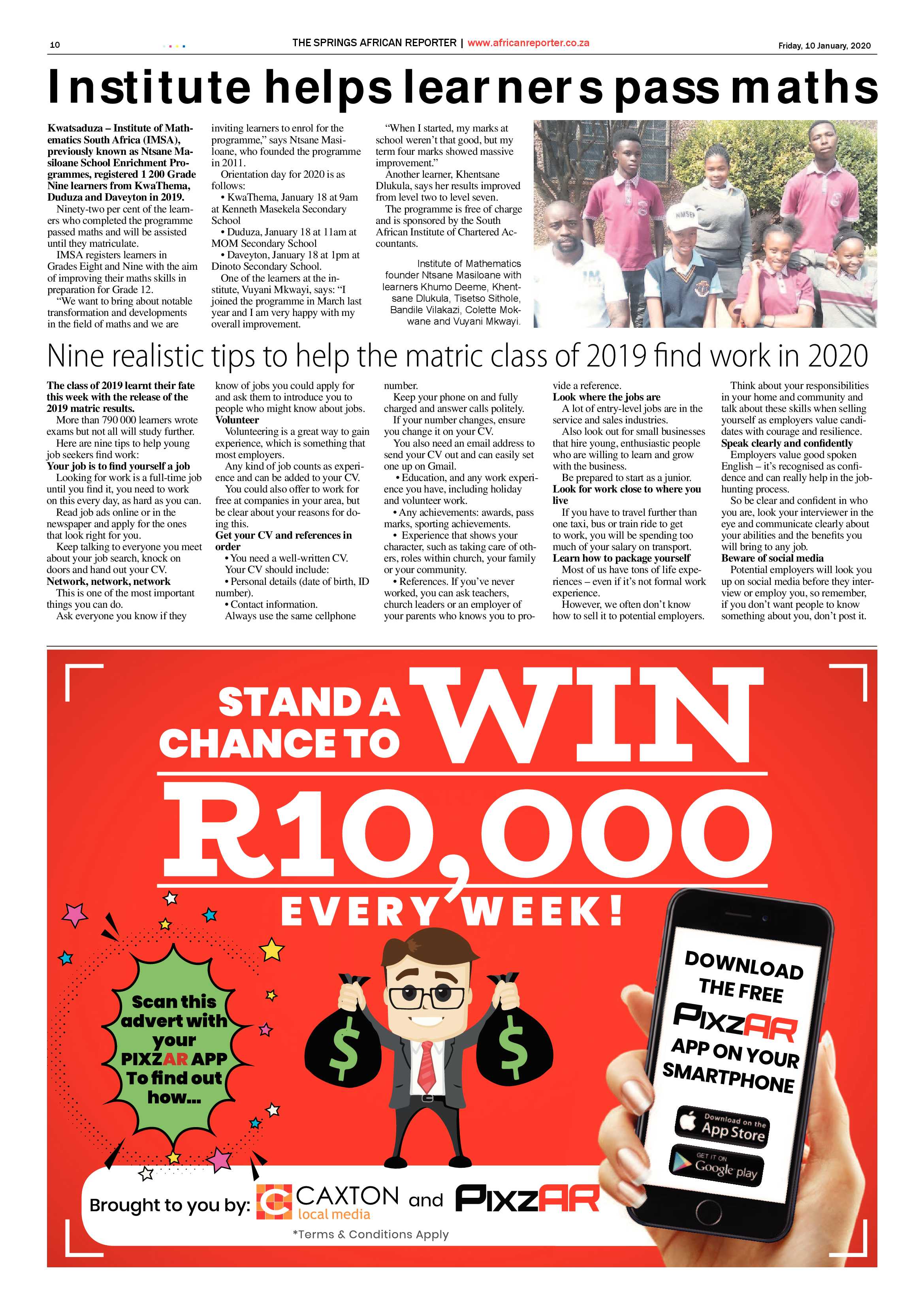 African Reporter 10 January 2020 page 10