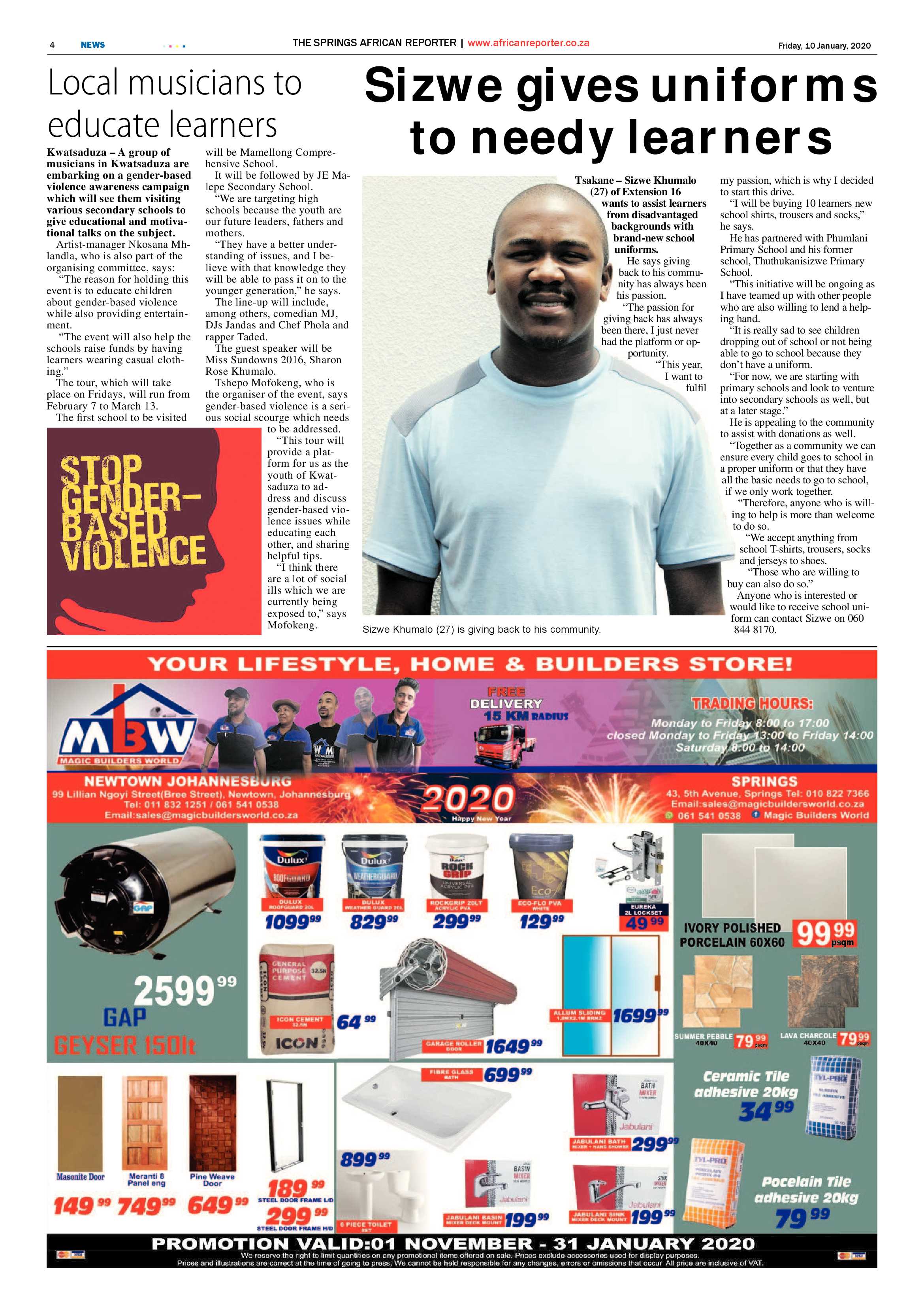 African Reporter 10 January 2020 page 4