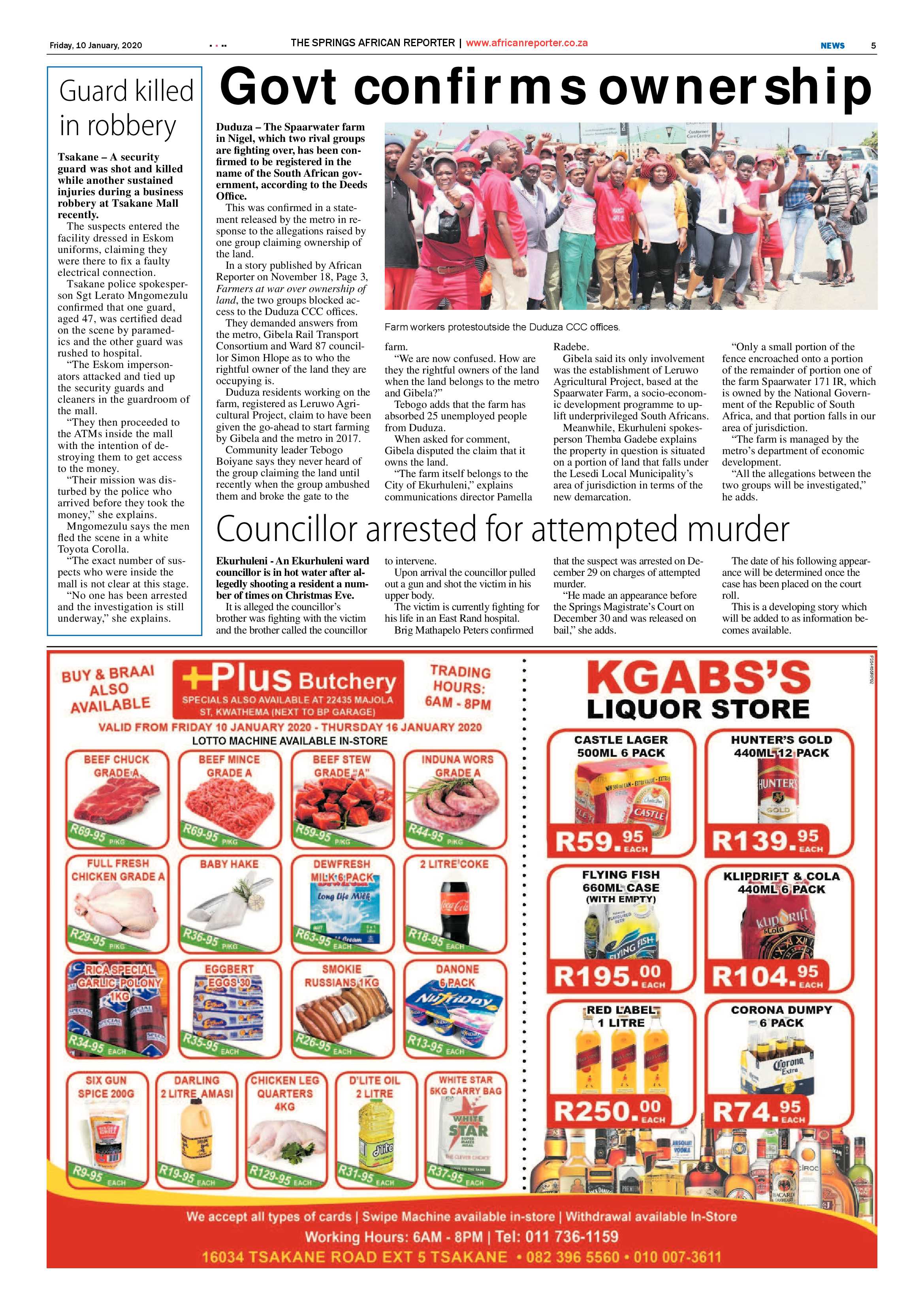 African Reporter 10 January 2020 page 5