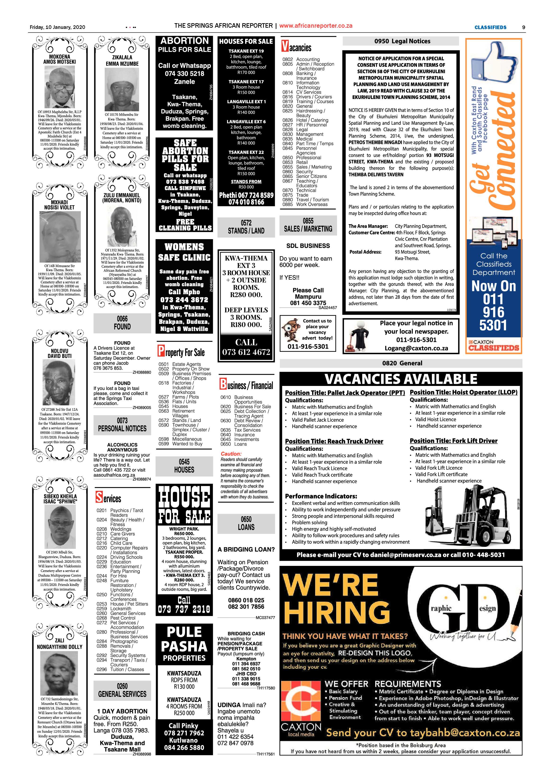 African Reporter 10 January 2020 page 9