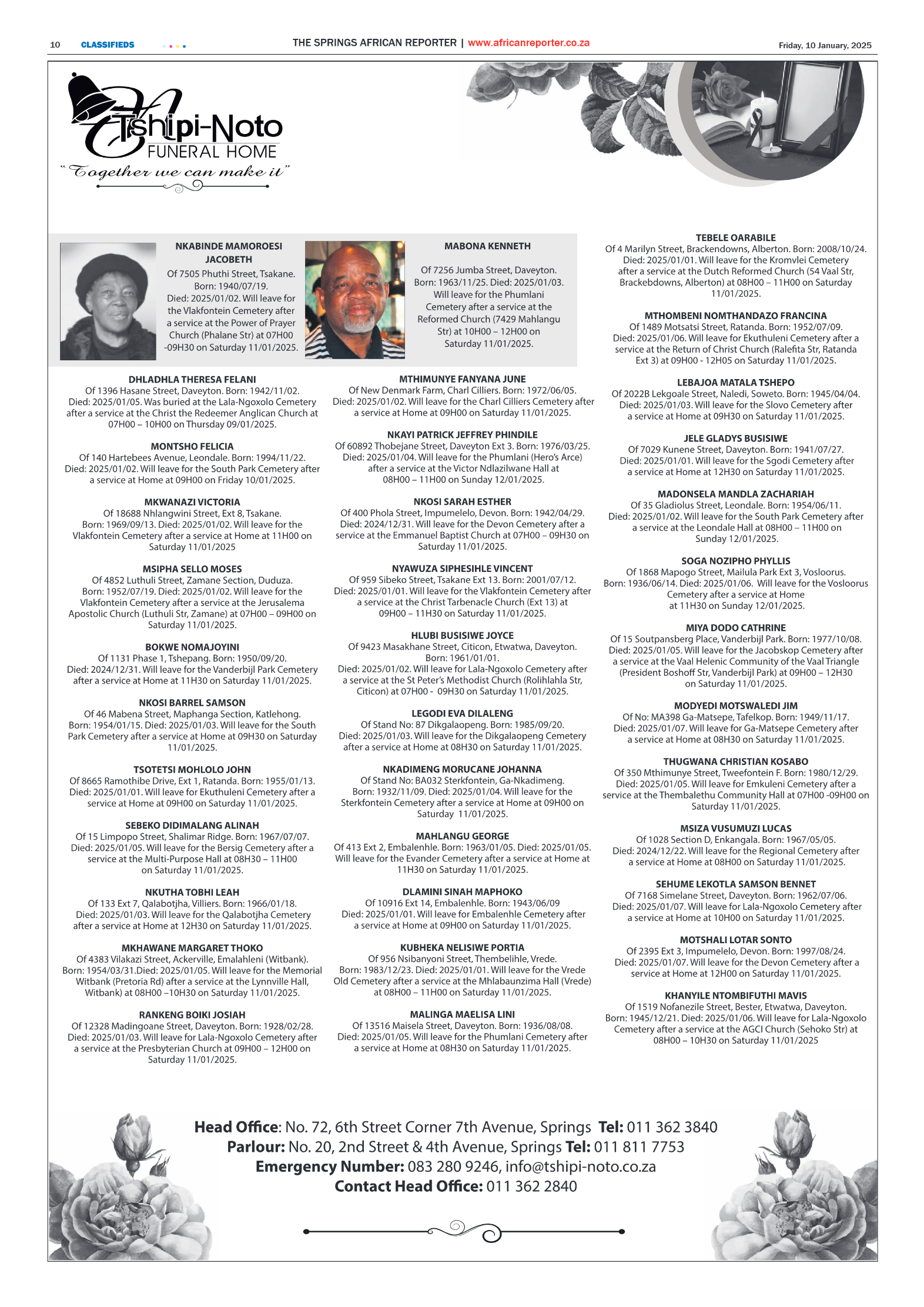 African Reporter 10 January 2025 page 10