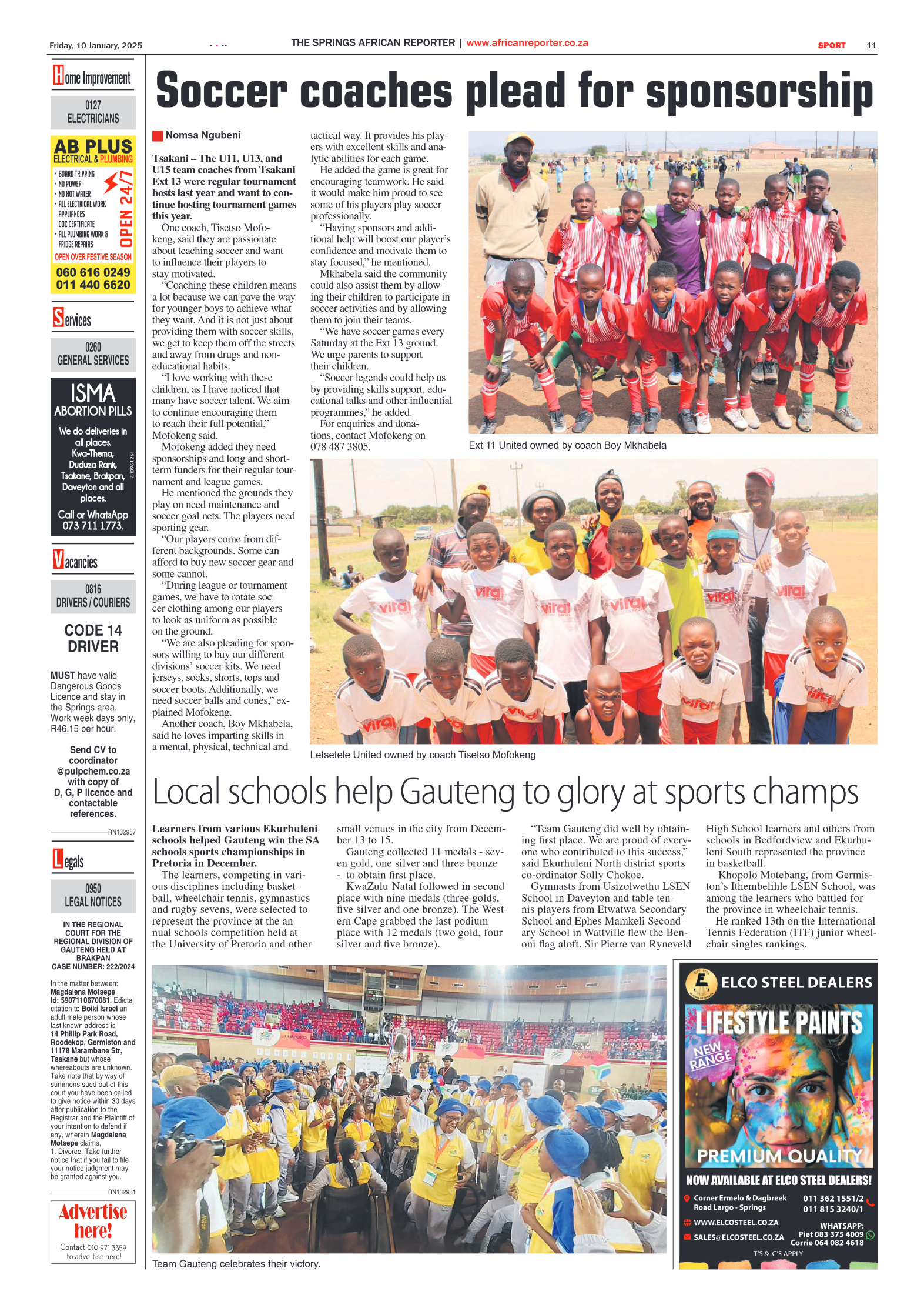 African Reporter 10 January 2025 page 11