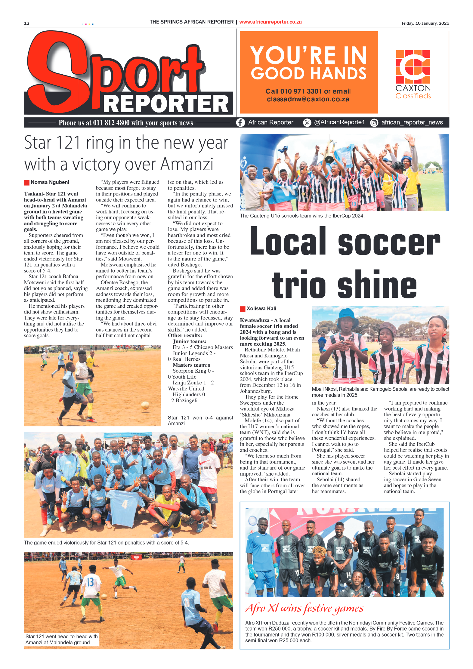 African Reporter 10 January 2025 page 12