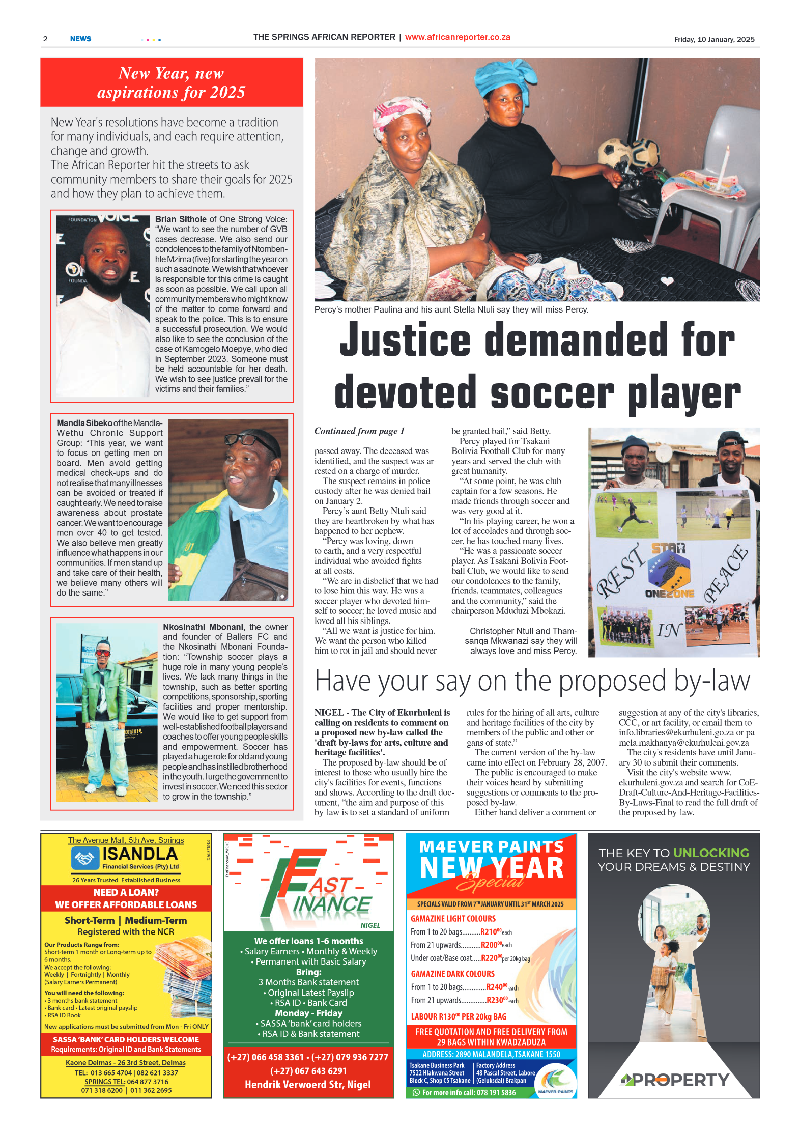 African Reporter 10 January 2025 page 2