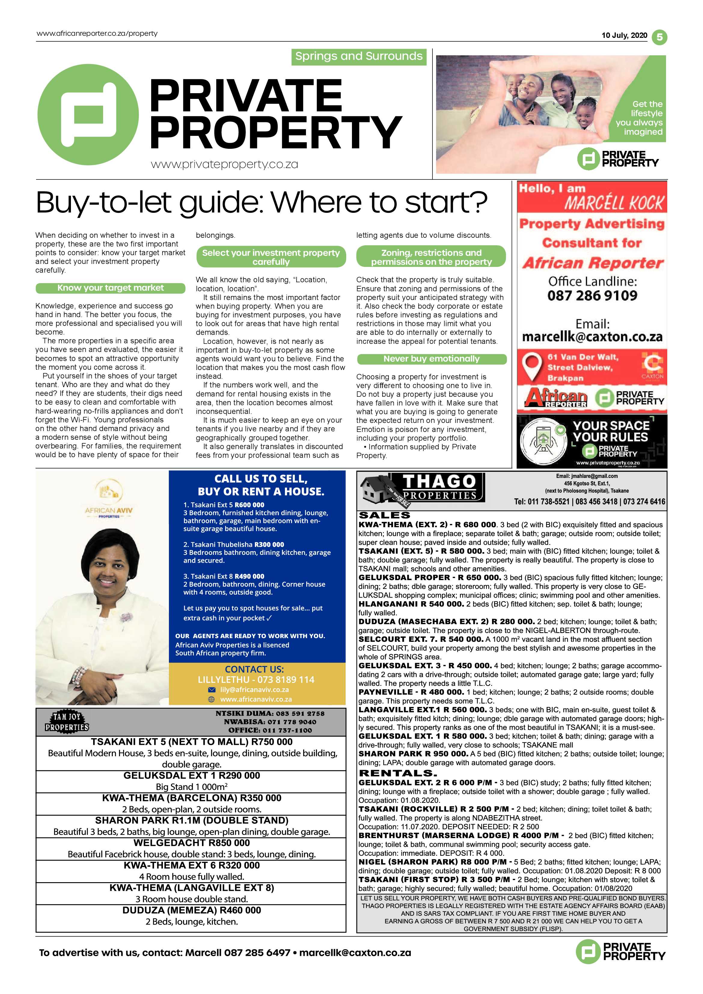 African Reporter 10 July 2020 page 5