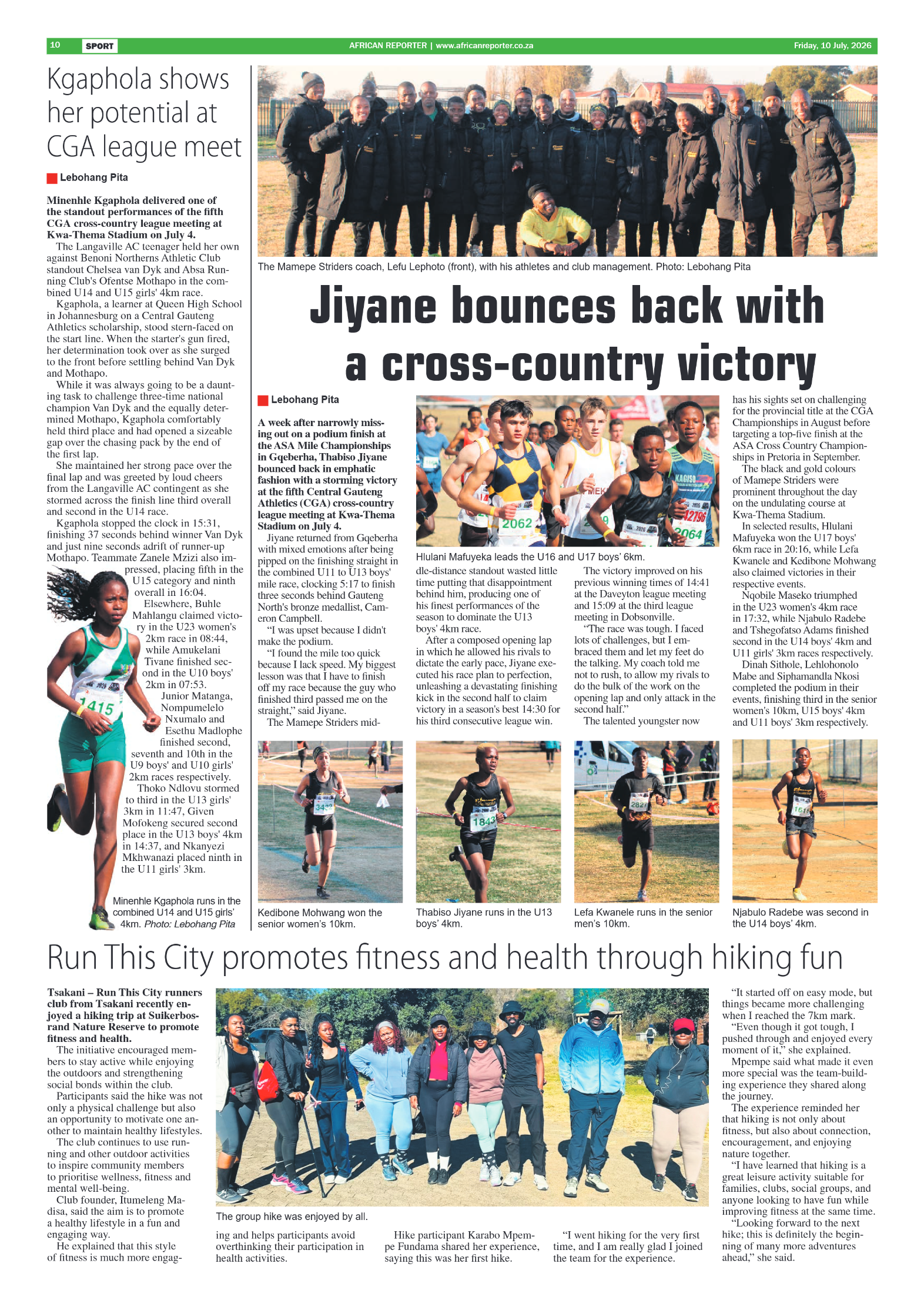 African Reporter 10 July 2026 page 10