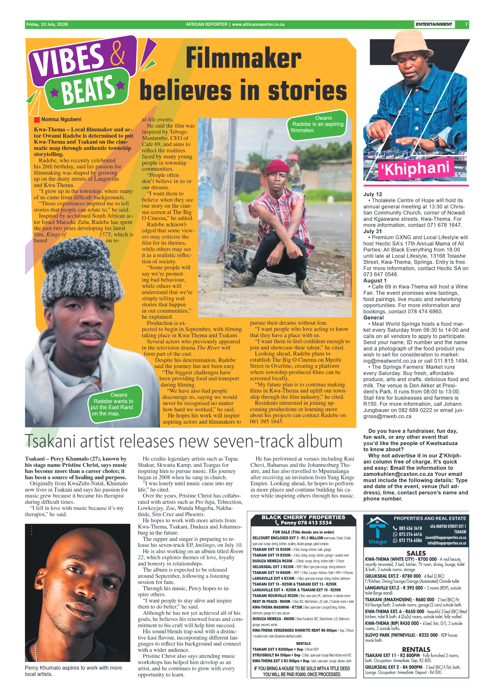 African Reporter 10 July 2026 page 7