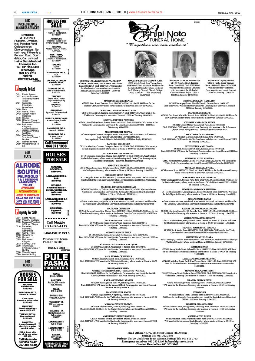 African Reporter 10 June 2022 page 10