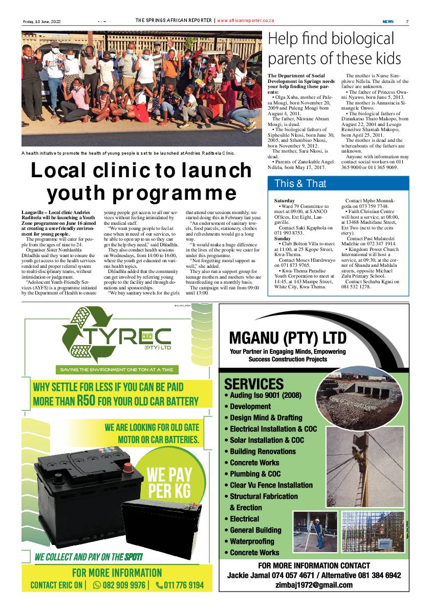 African Reporter 10 June 2022 page 7
