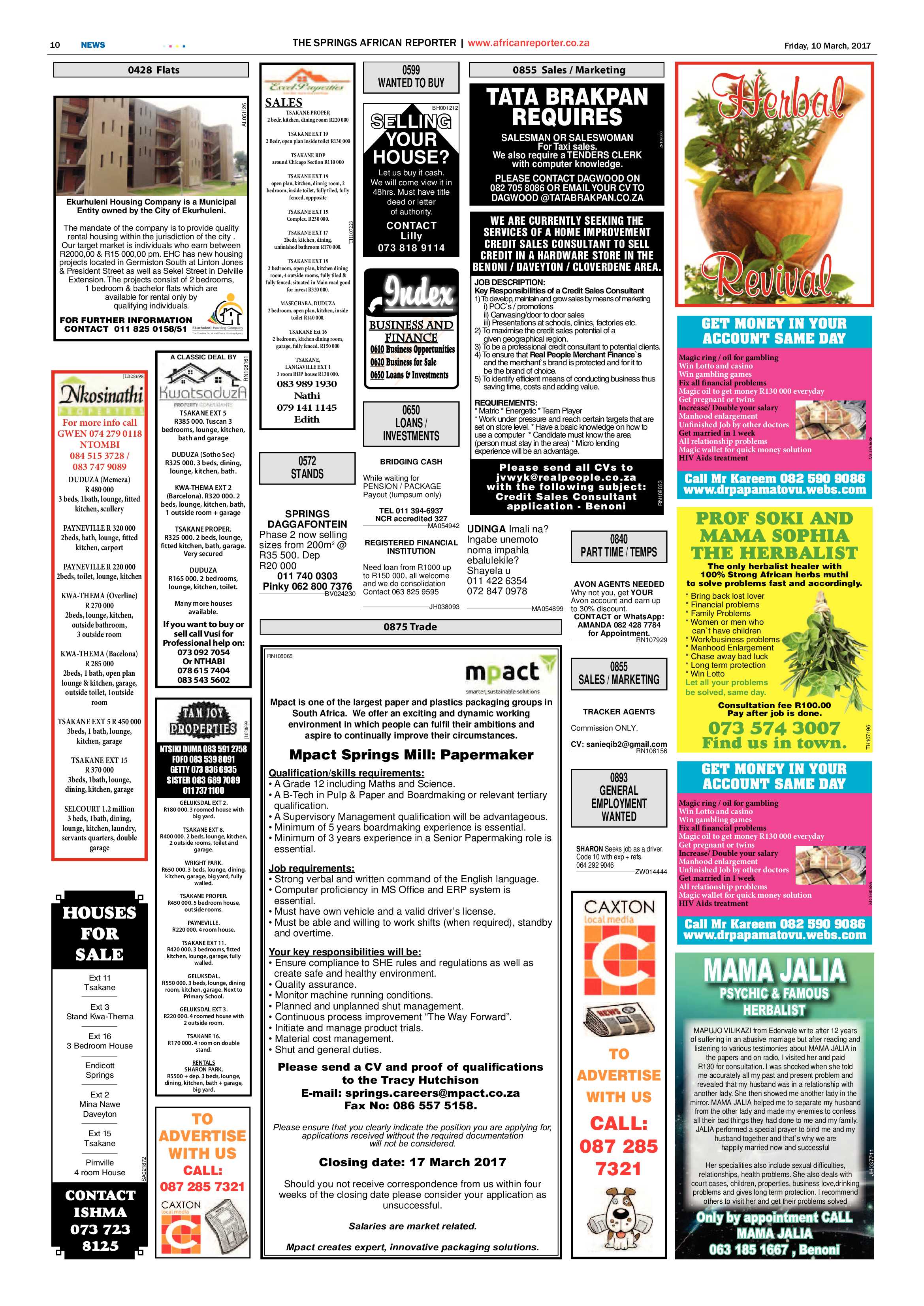 African Reporter 10 March 2017 page 10