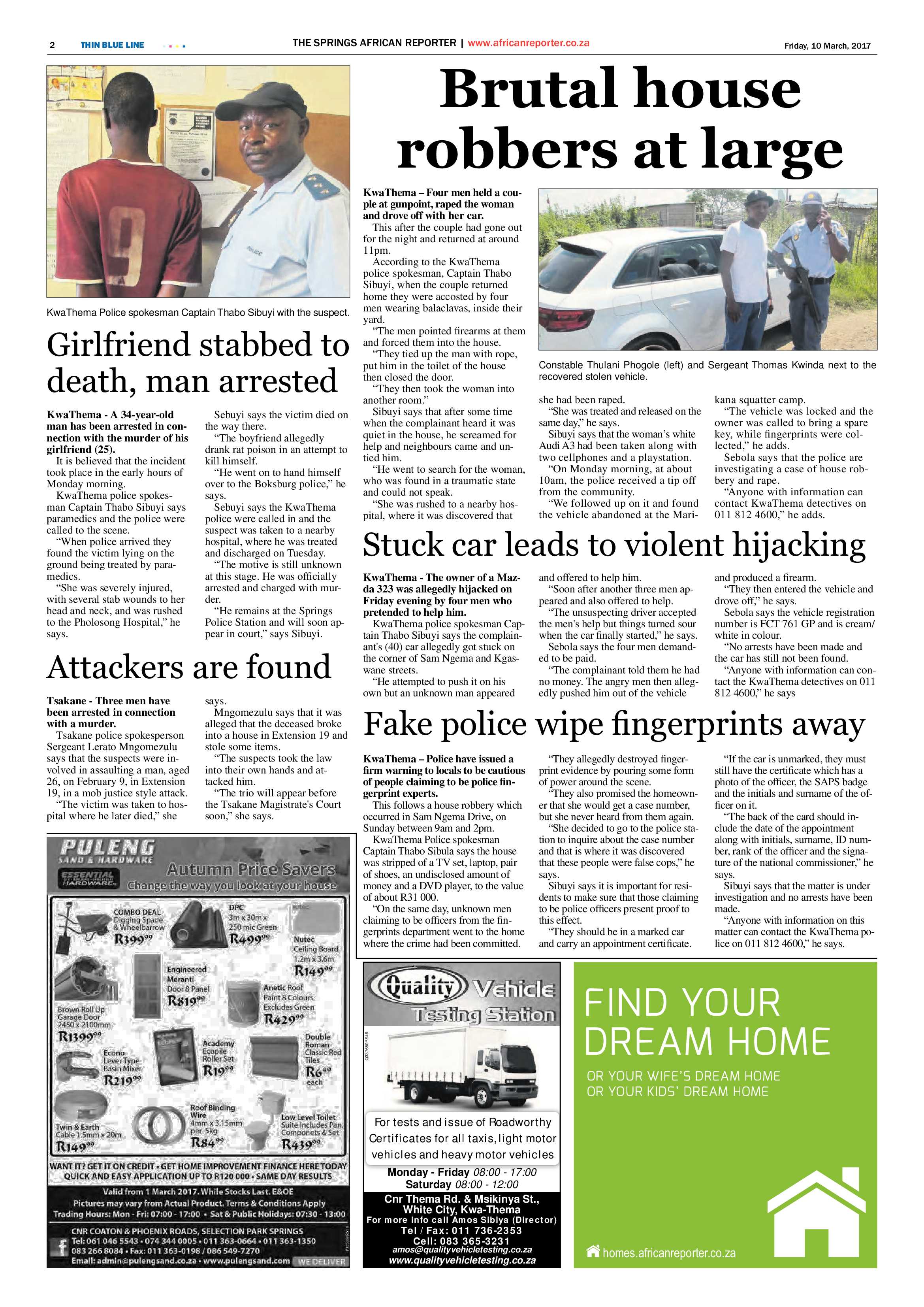 African Reporter 10 March 2017 page 2