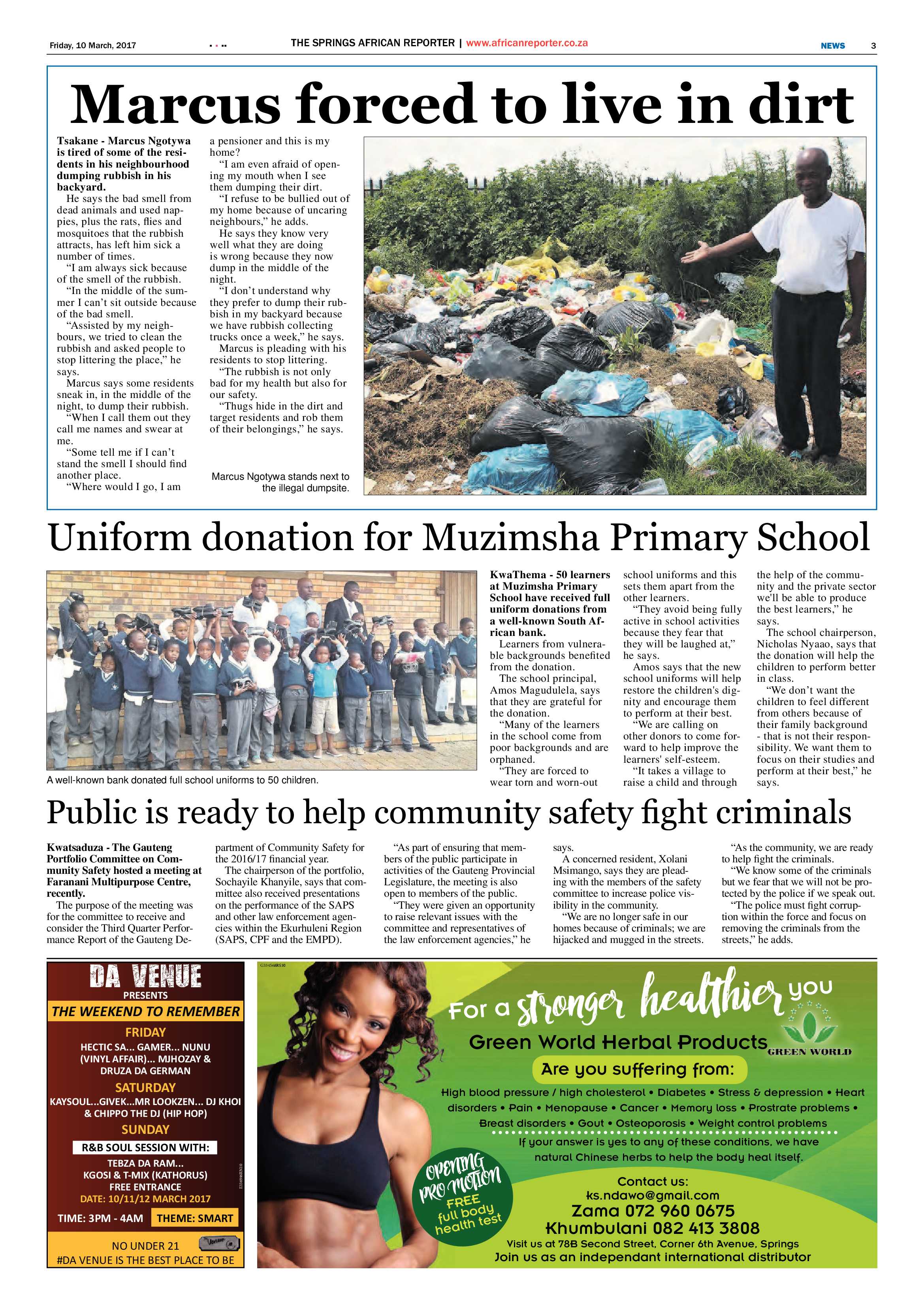 African Reporter 10 March 2017 page 3