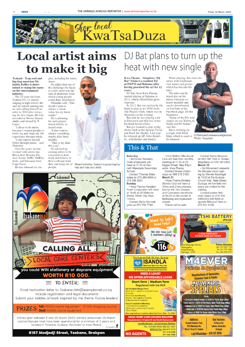 African Reporter 10 March 2023 page 4
