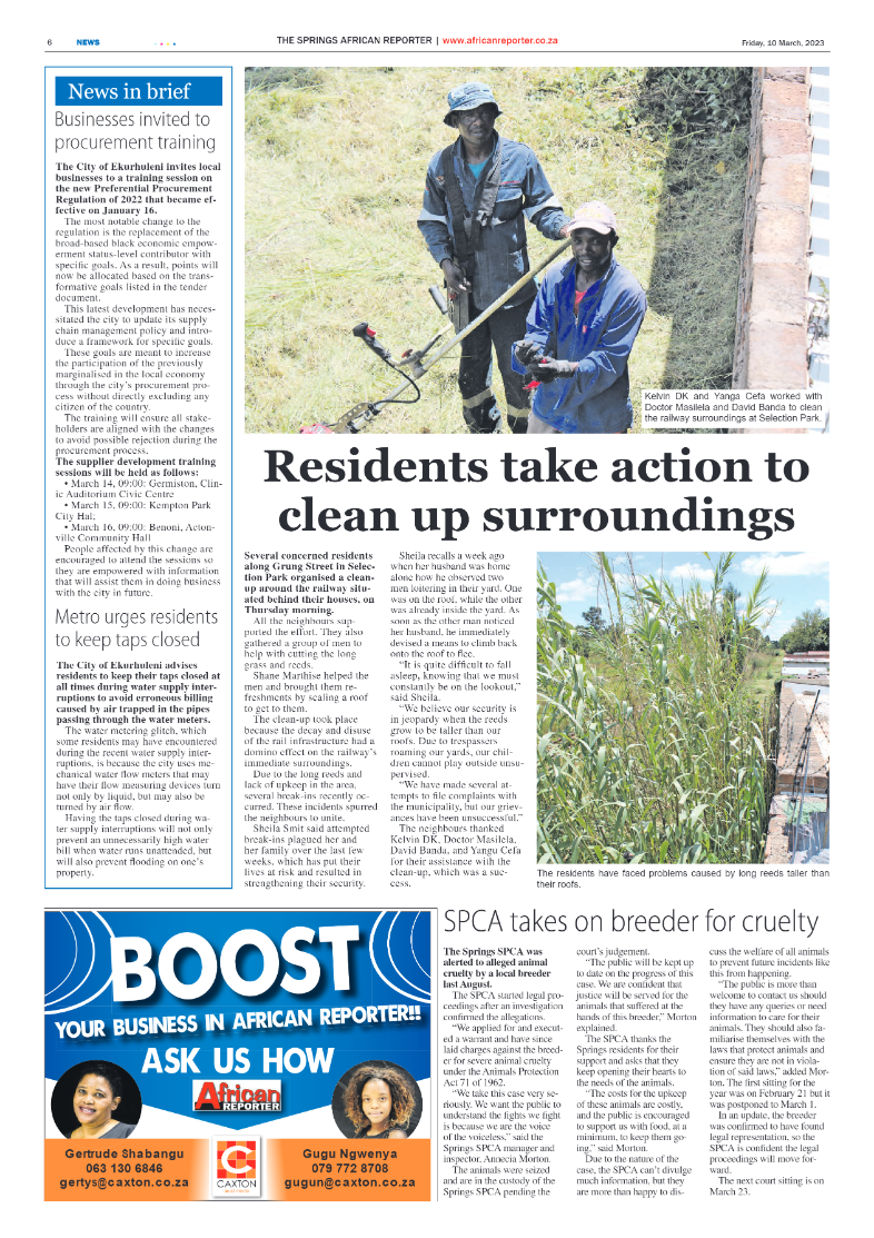 African Reporter 10 March 2023 page 6