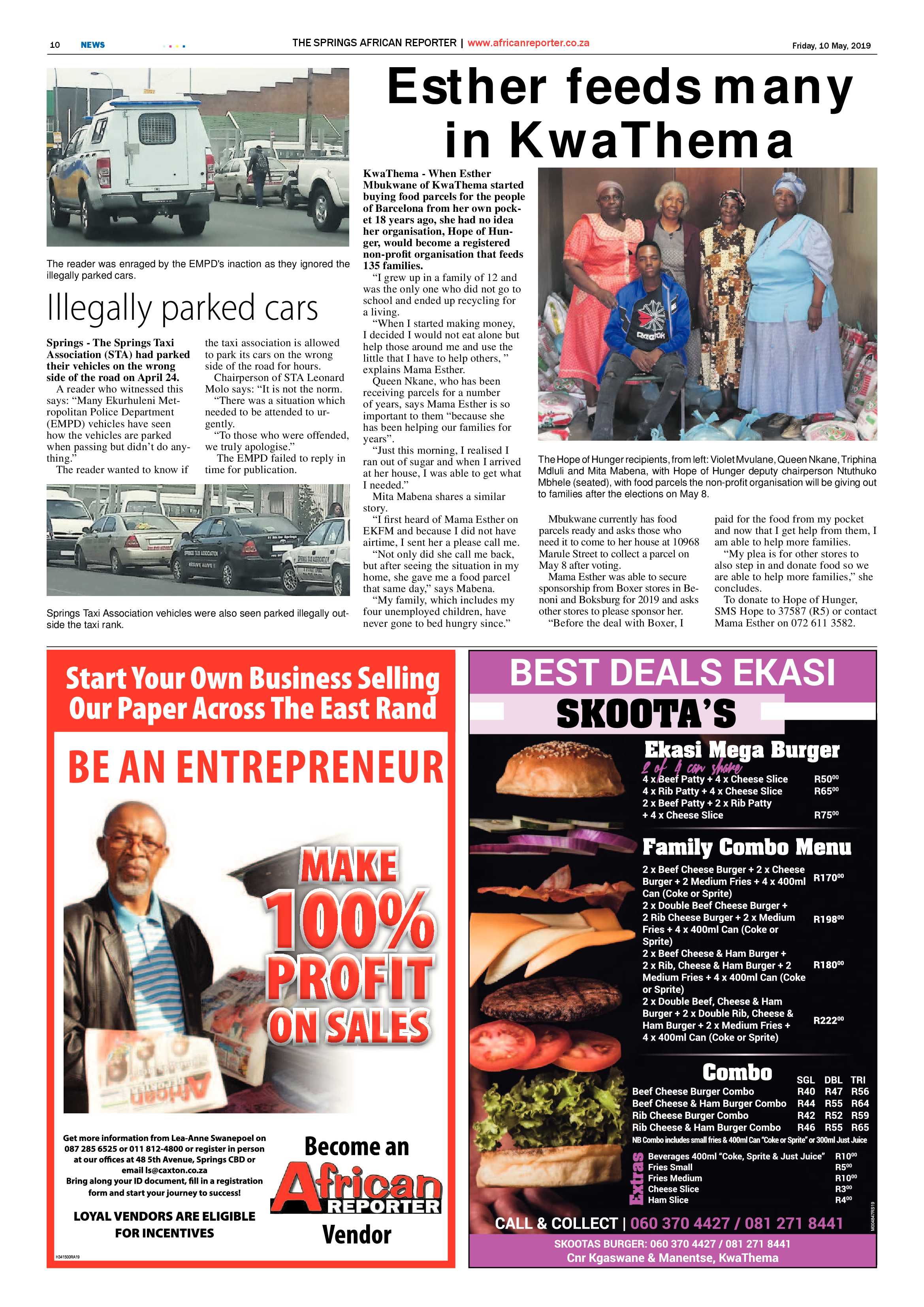 African Reporter 10 May 2019 page 10