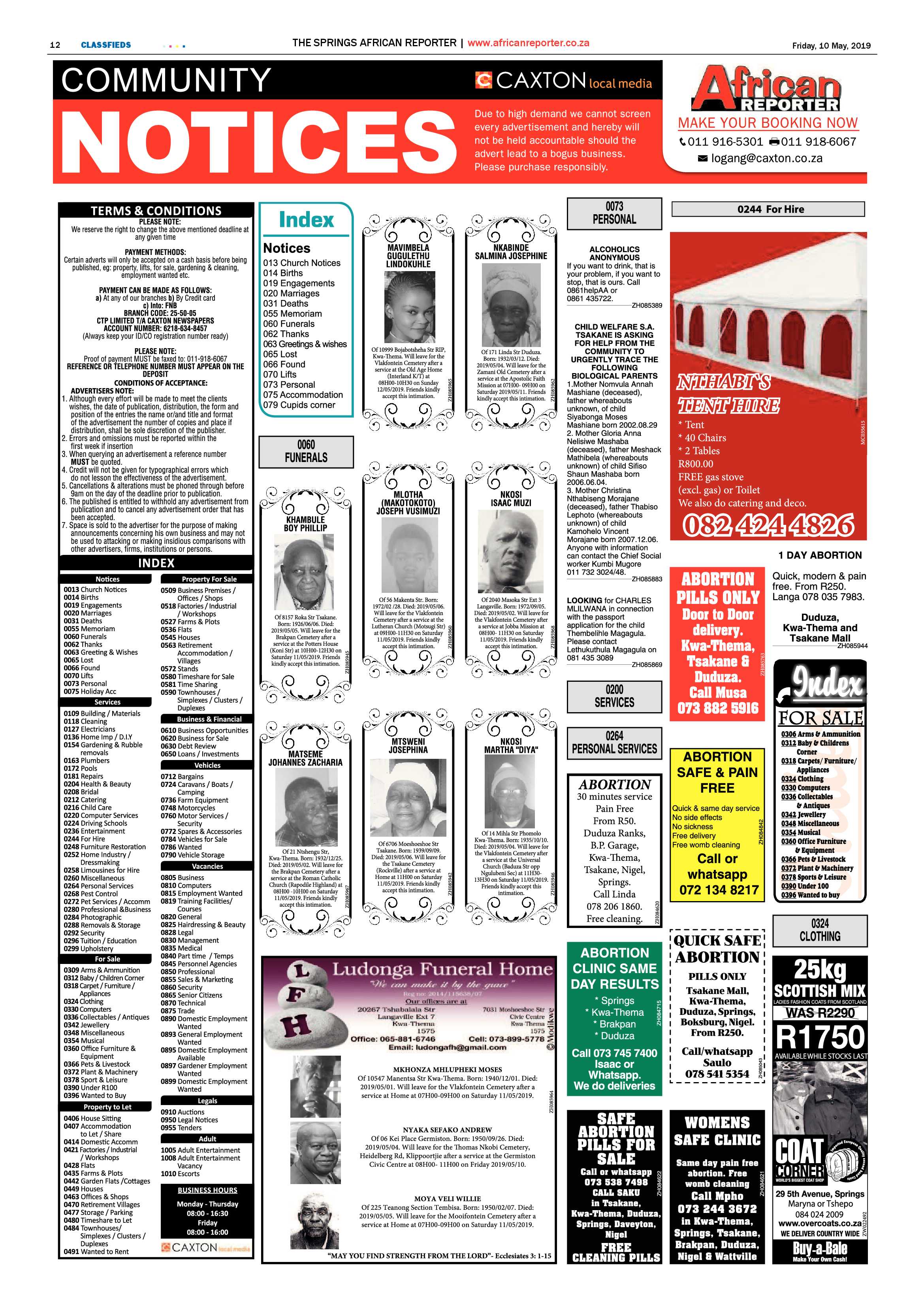 African Reporter 10 May 2019 page 12