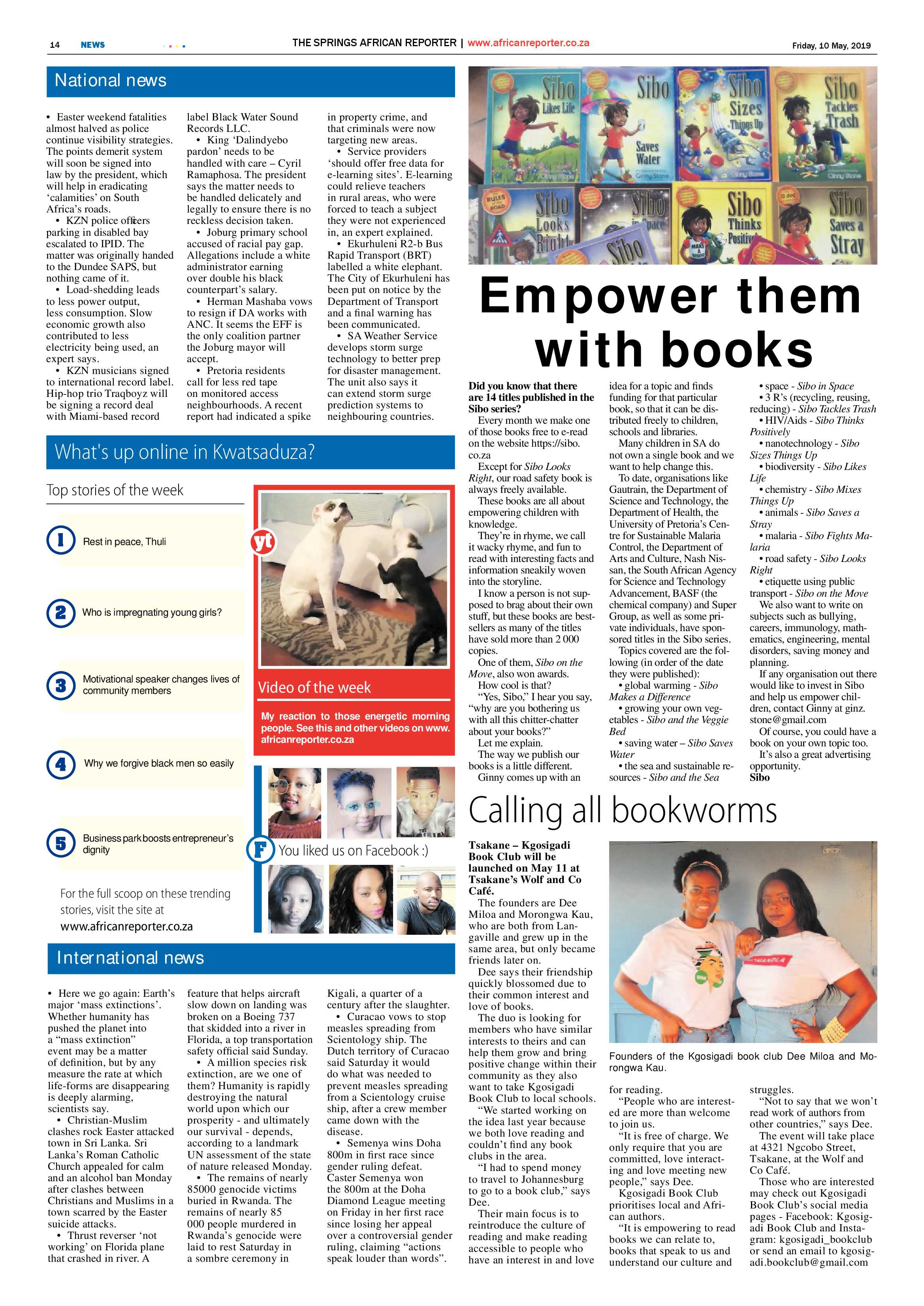 African Reporter 10 May 2019 page 14