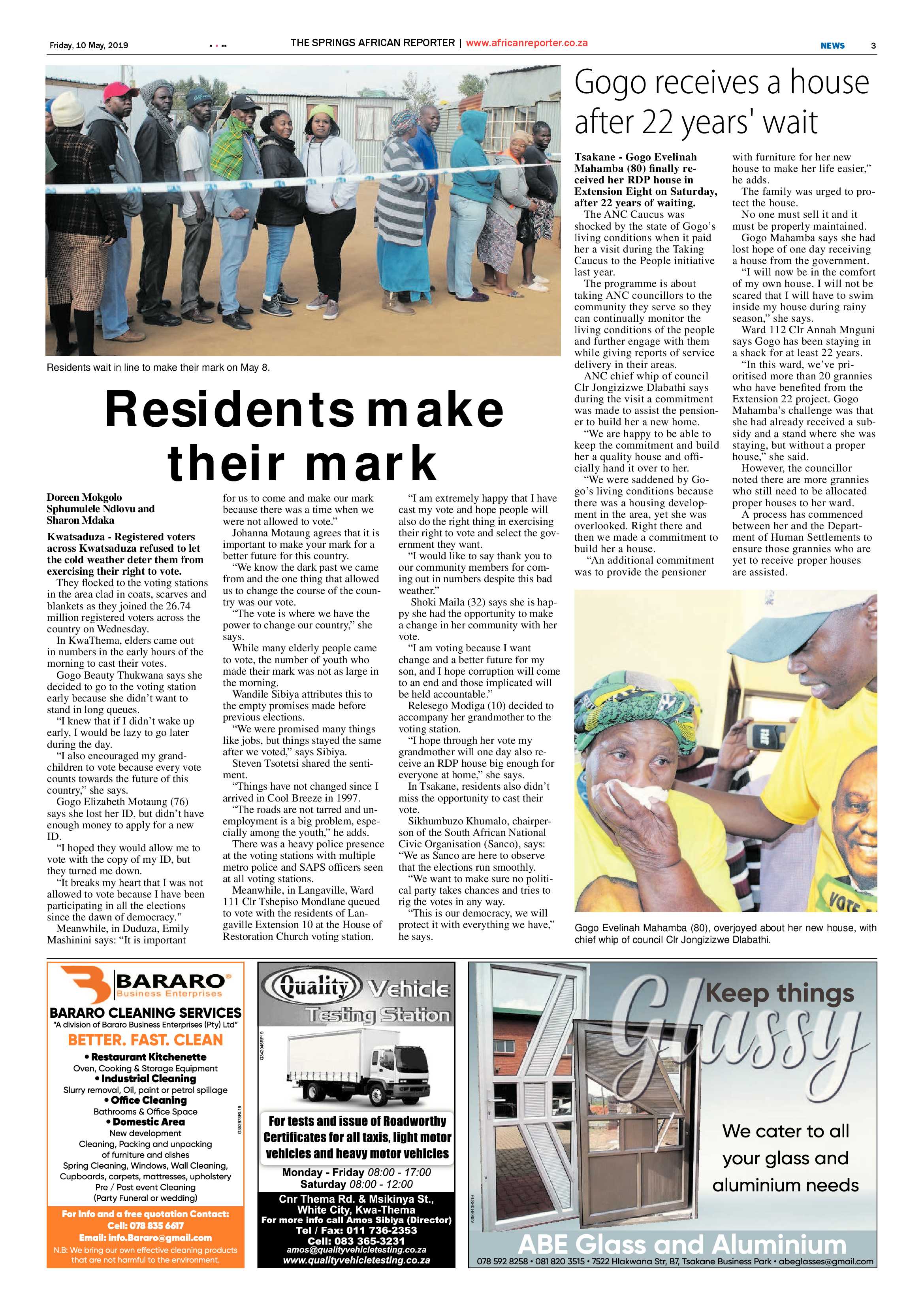African Reporter 10 May 2019 page 3