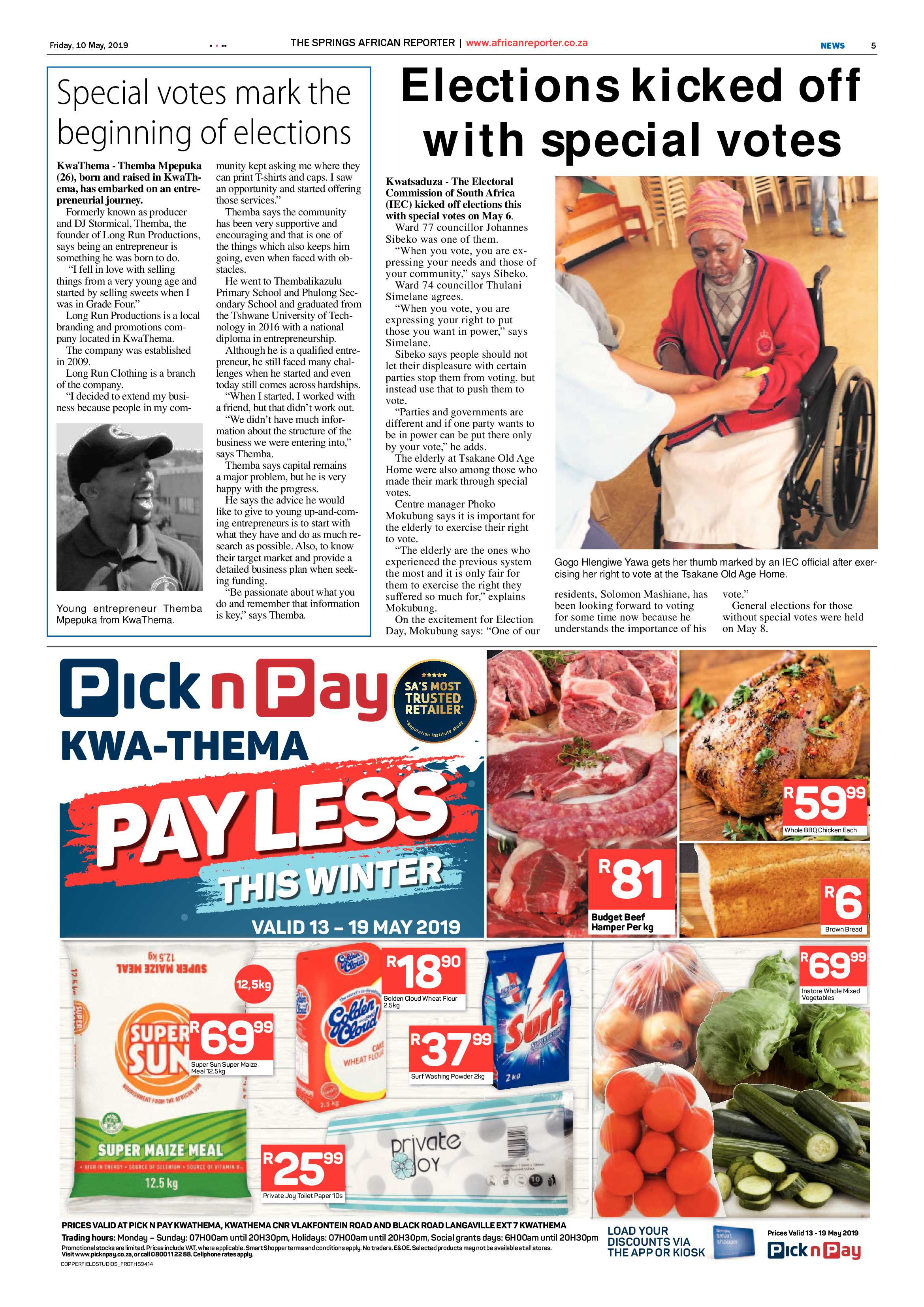African Reporter 10 May 2019 page 5